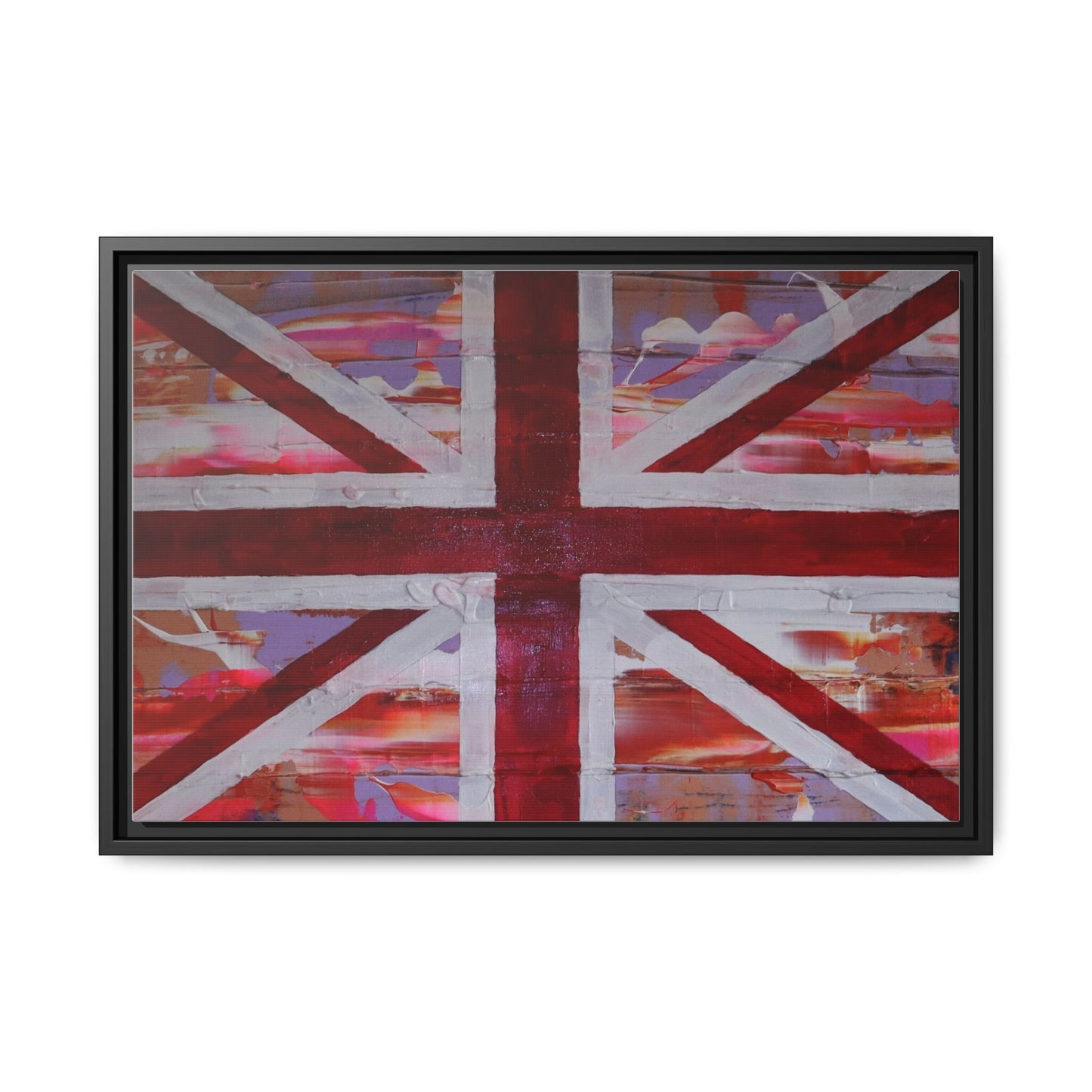 Union Jack is back! by Norman Barrett Framed Matte Canvas Print Wall Art