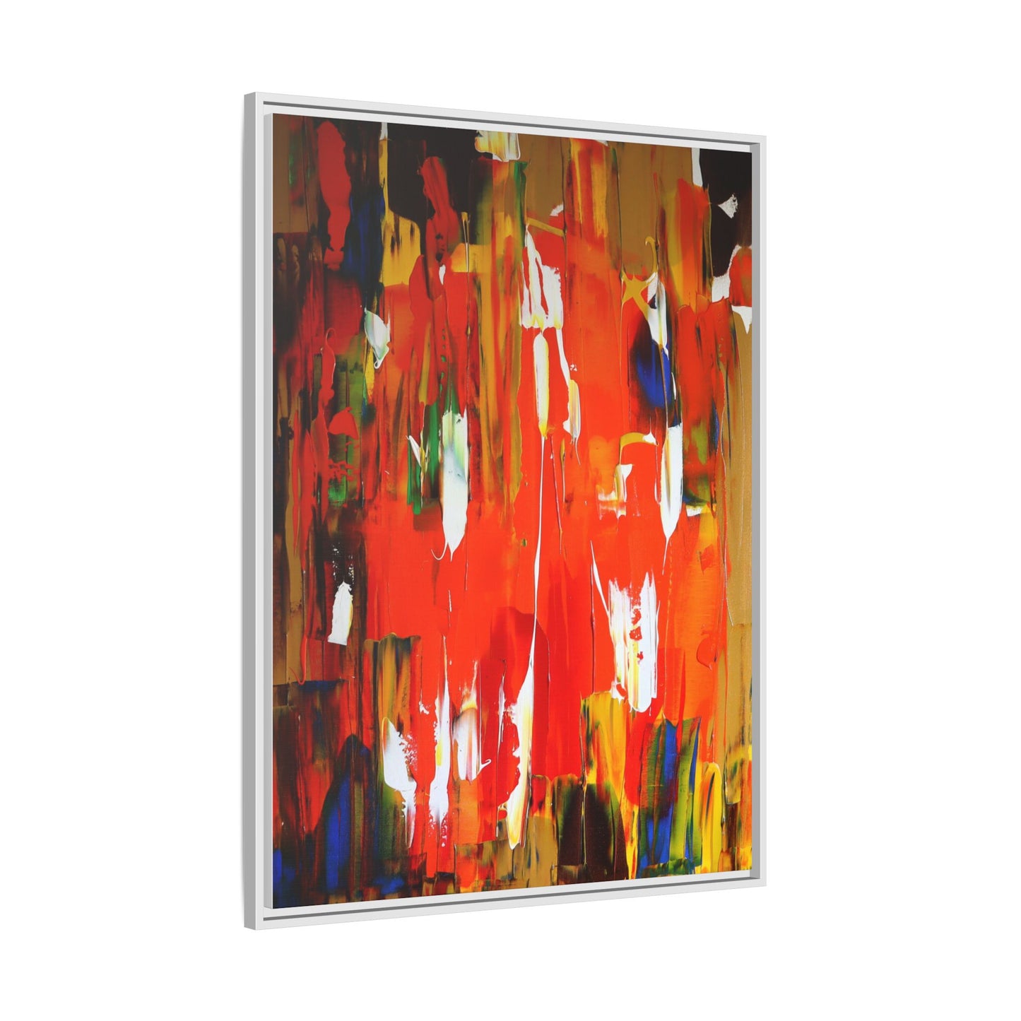 Burn baby burn by Norman Barrett Framed Matte Canvas Wall Art