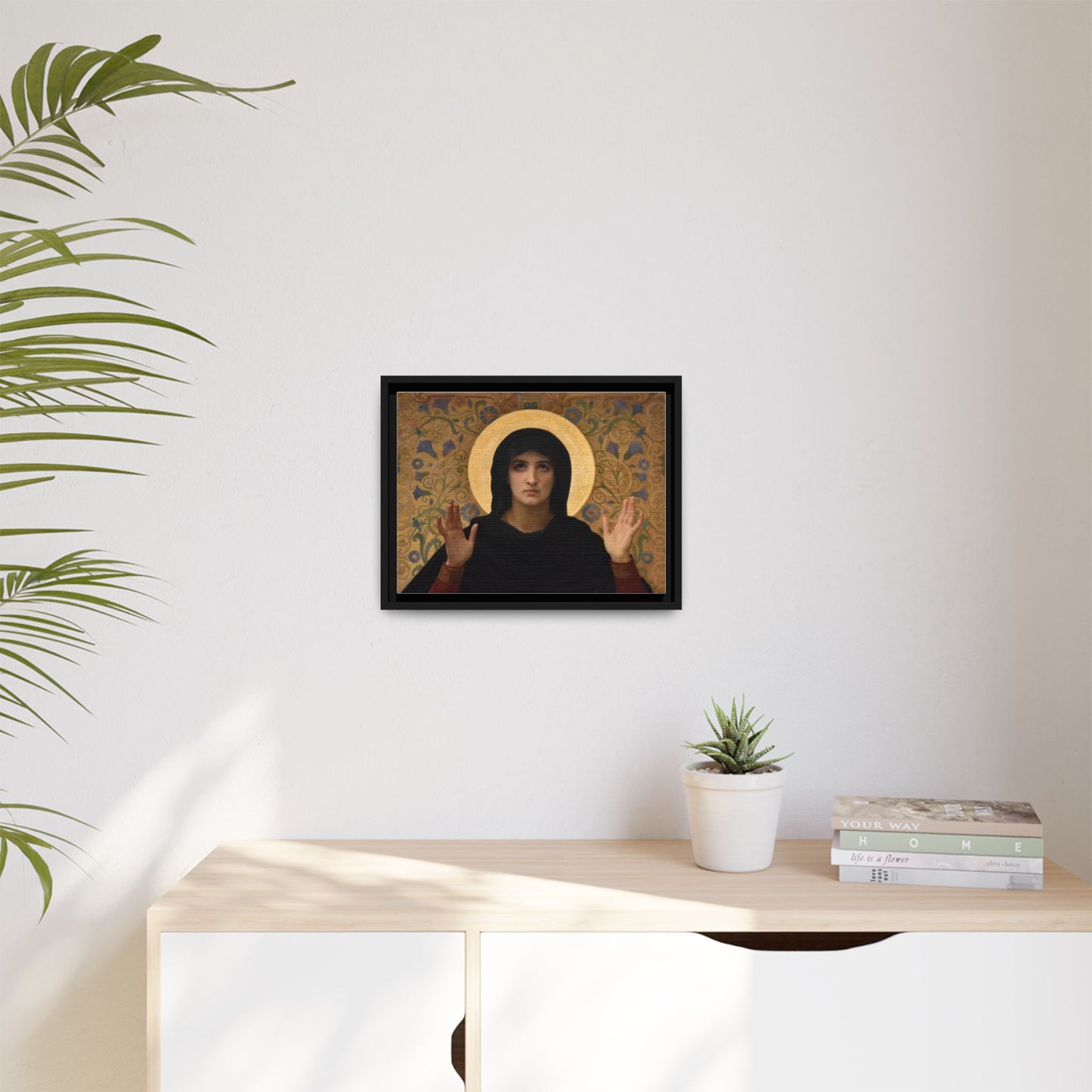 La Vierge consolatrice by William Adolphe Bouguereau Framed Matte Canvas Wall Art