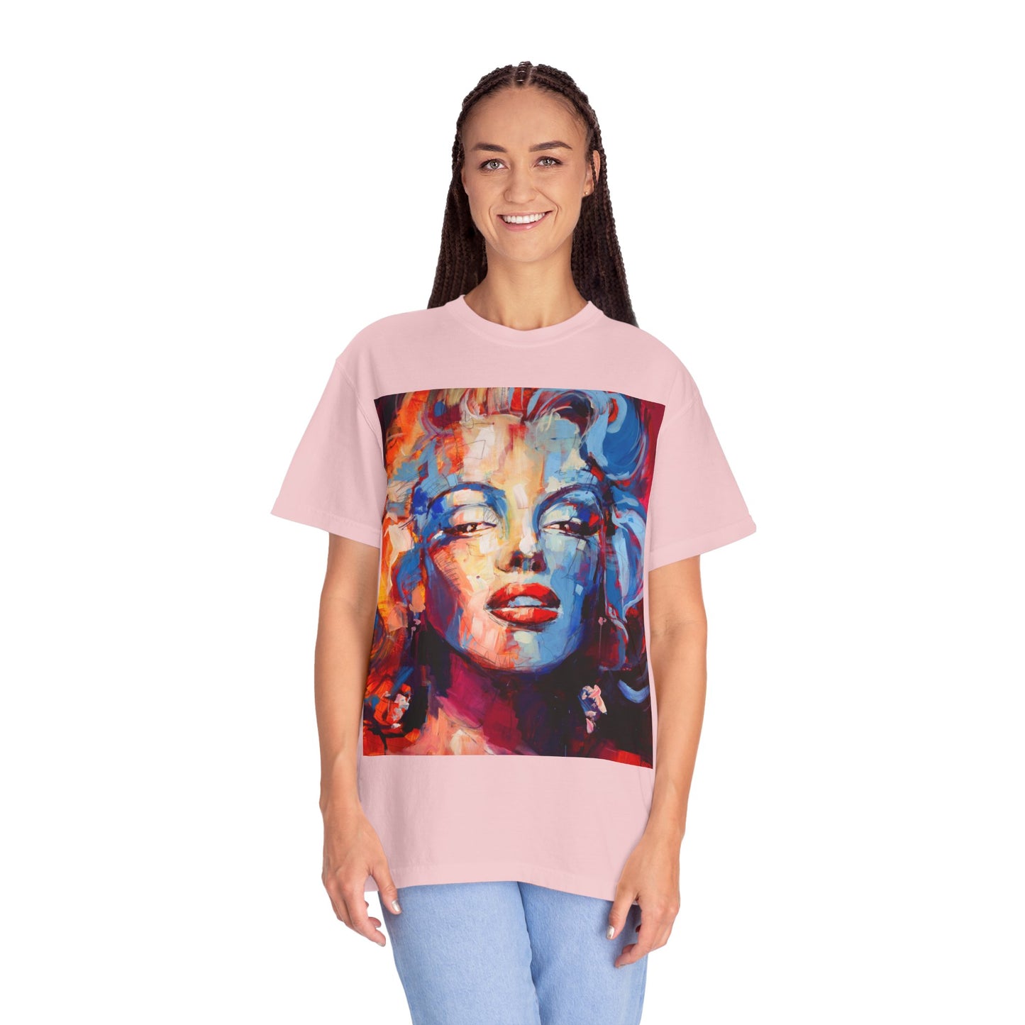 Artistic Pop Portrait T-Shirt — Colorful Marilyn-Inspired Graphic Tee