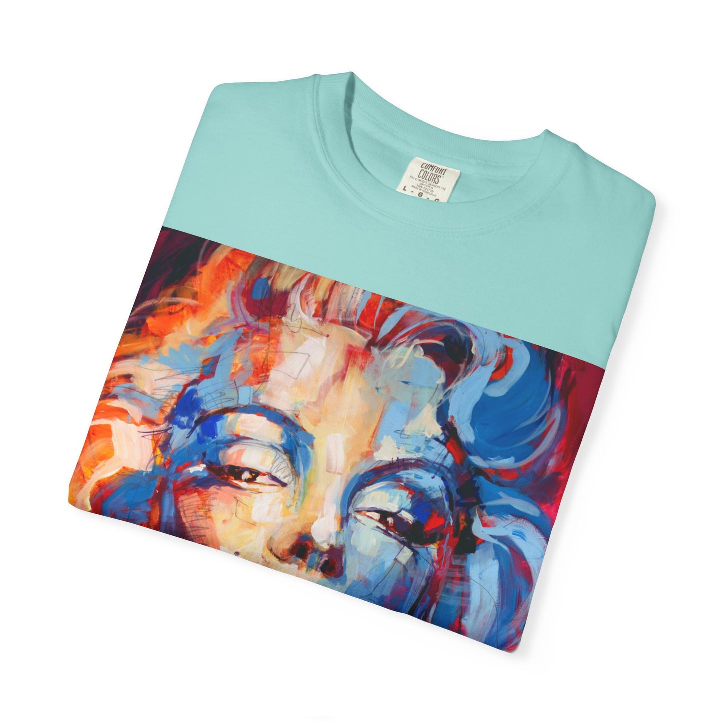Artistic Pop Portrait T-Shirt — Colorful Marilyn-Inspired Graphic Tee