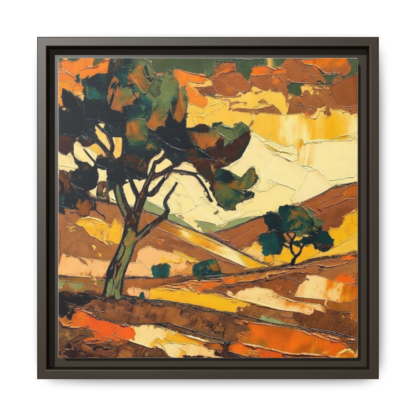 Framed Matte Canvas Landscape Art Print
