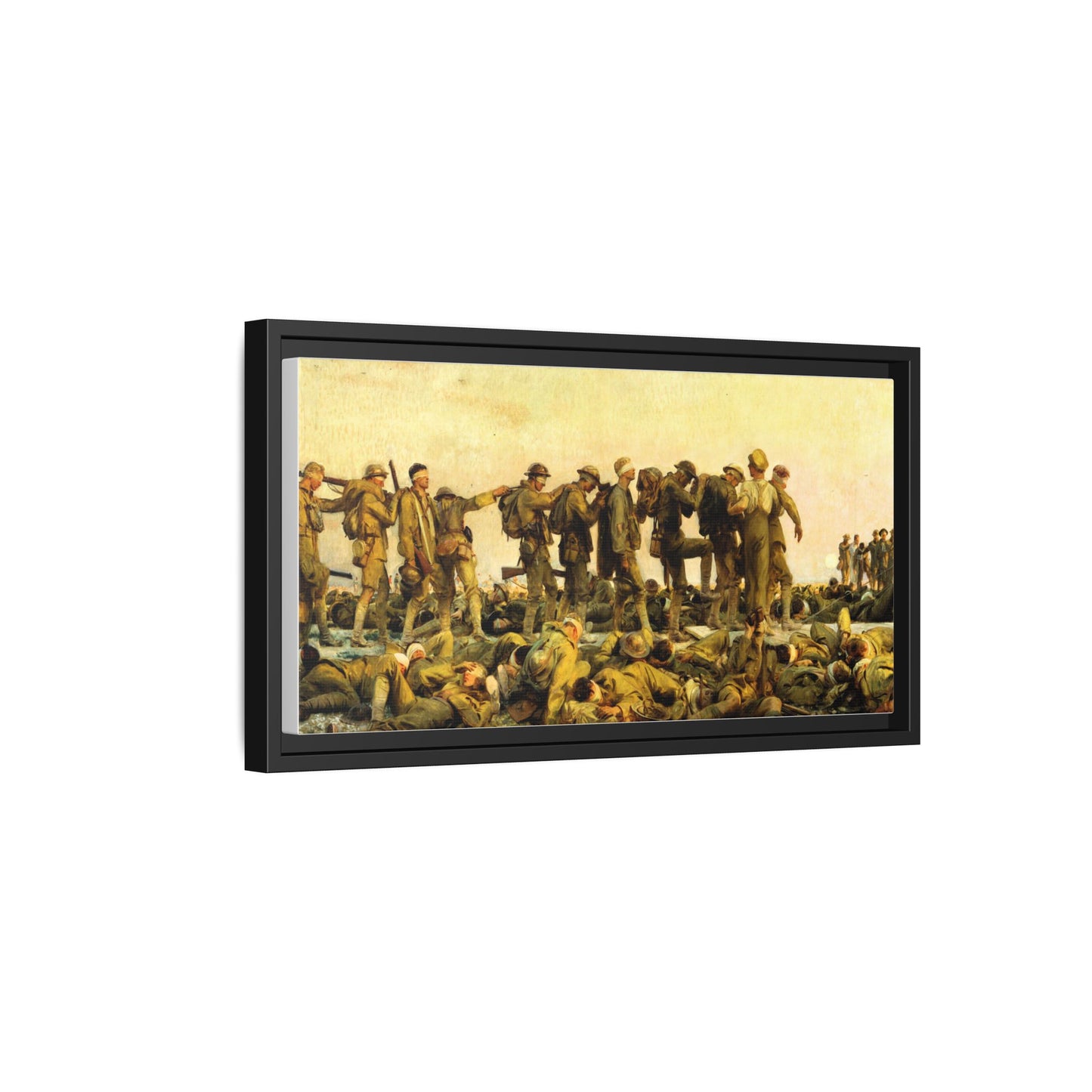 Gassed by John Singer Sargent (RA) Framed Matte Canvas Print