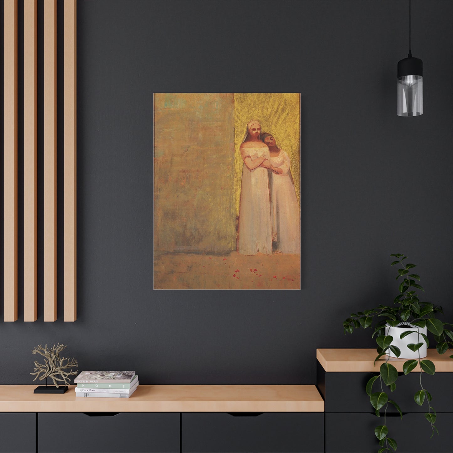 The Two Graces by Odilon Redon Matte Canvas Wall Art Print