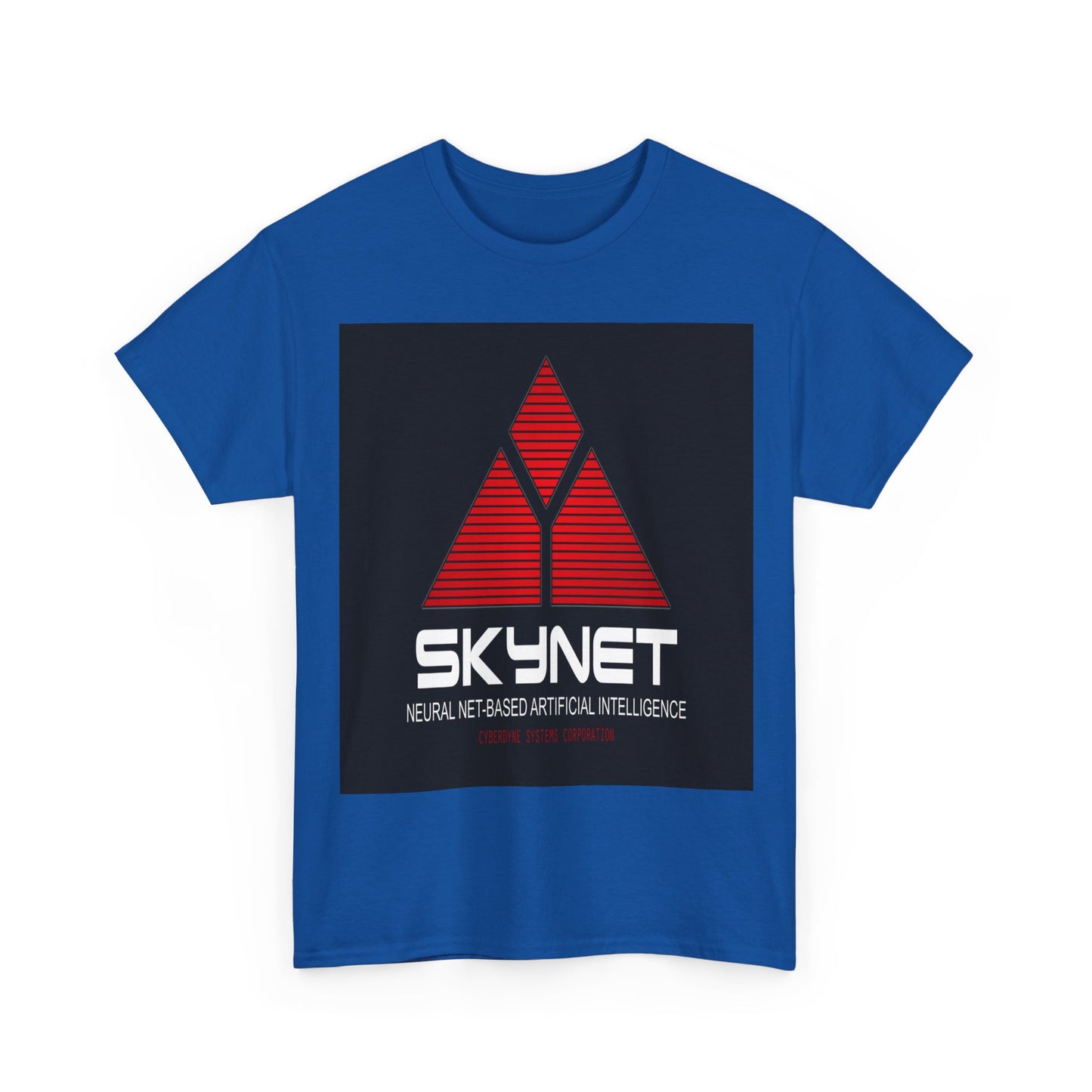 Skynet Logo Tee — Retro Red AI Graphic T-Shirt