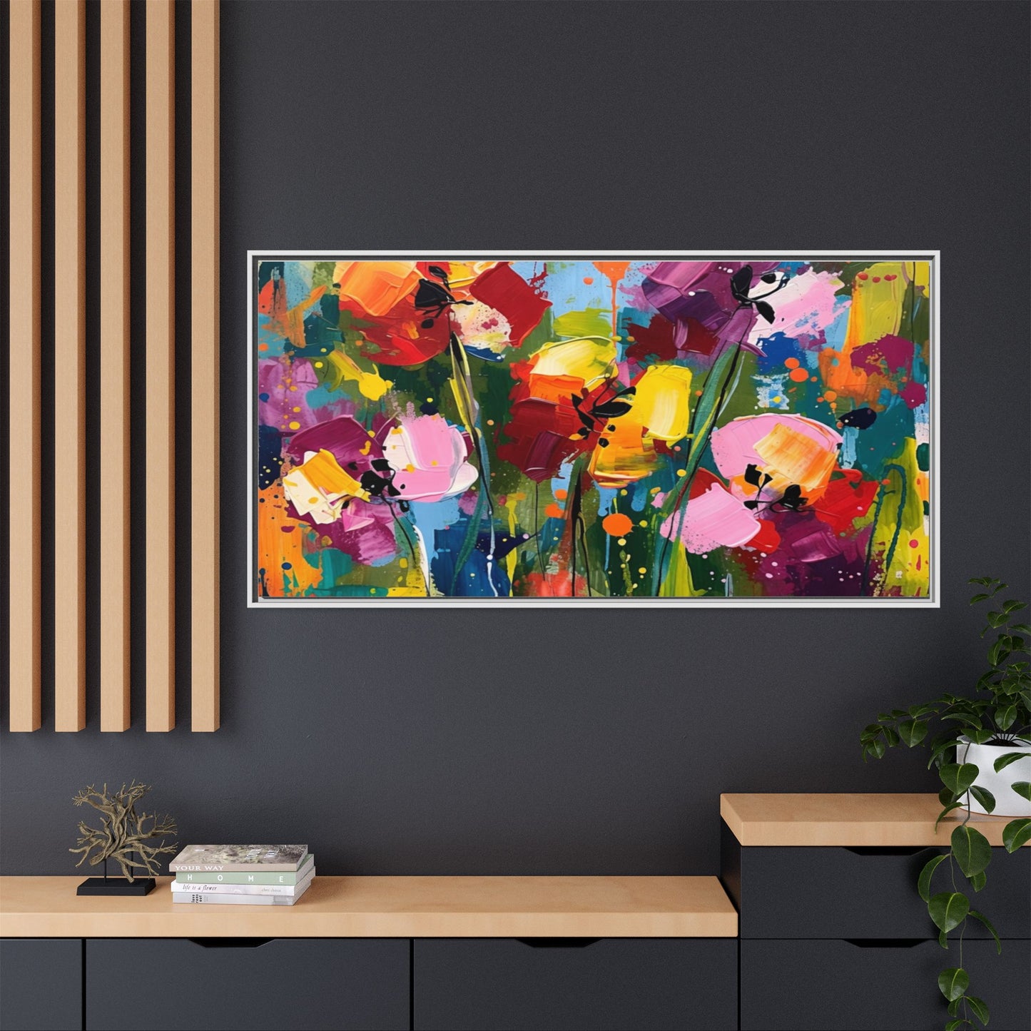 Matte Canvas, Framed (Multi-color)
