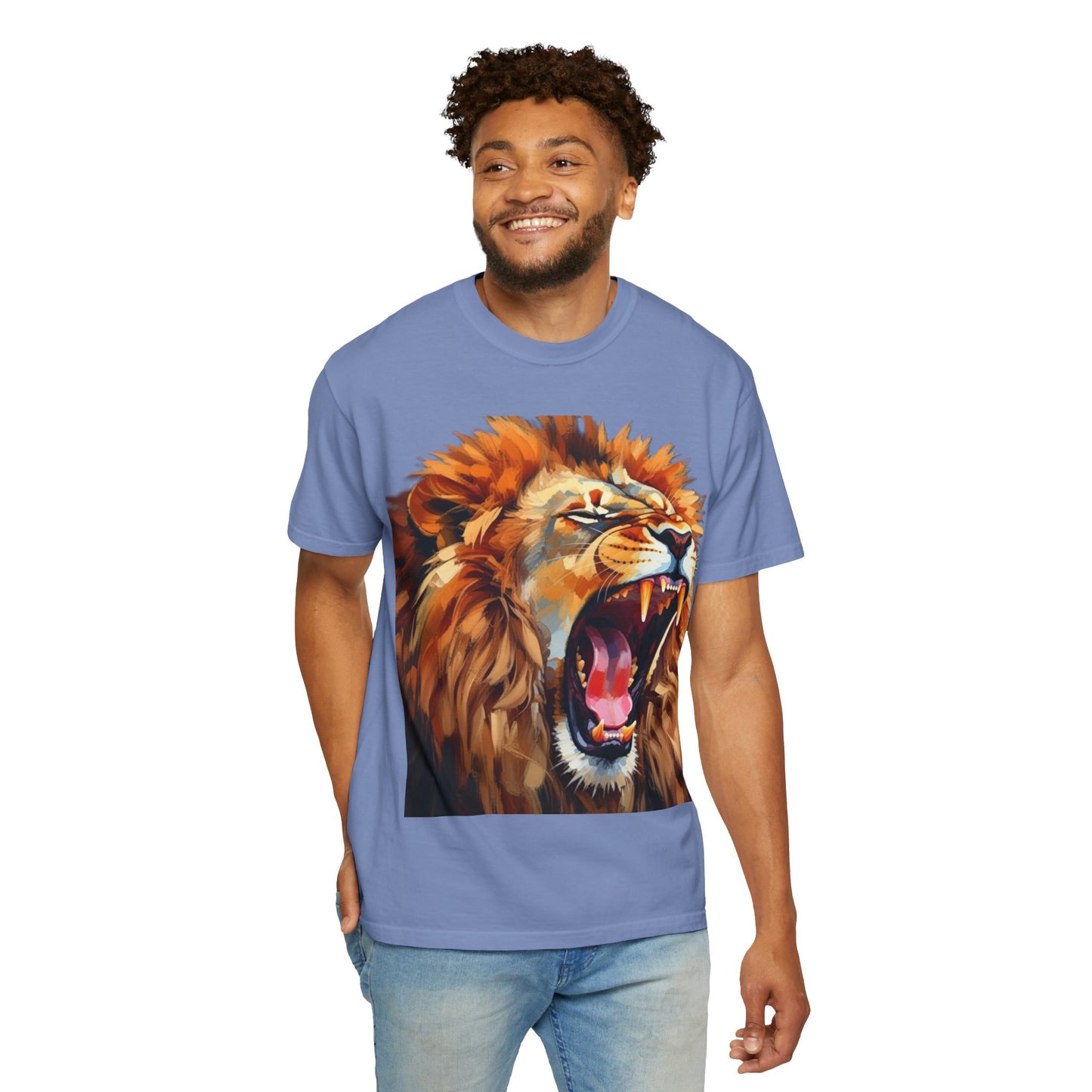 Roaring Lion T-Shirt Bold Wildlife Graphic Tee
