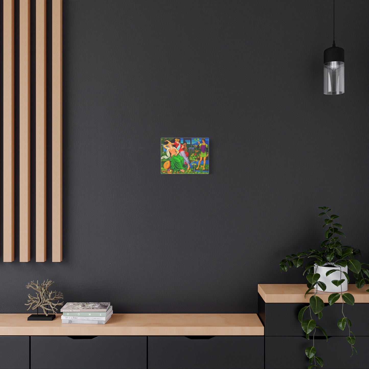Colorful Renaissance-Inspired Matte Stretched Canvas Art