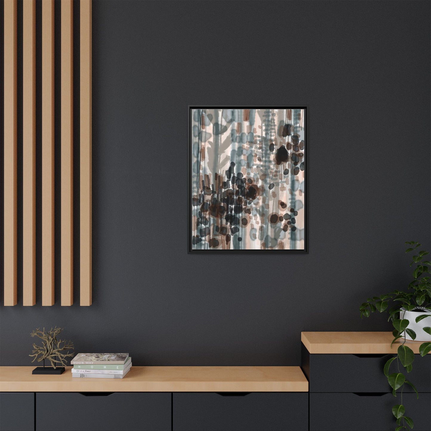 Vleken by an unknown artist Framed Canvas Art