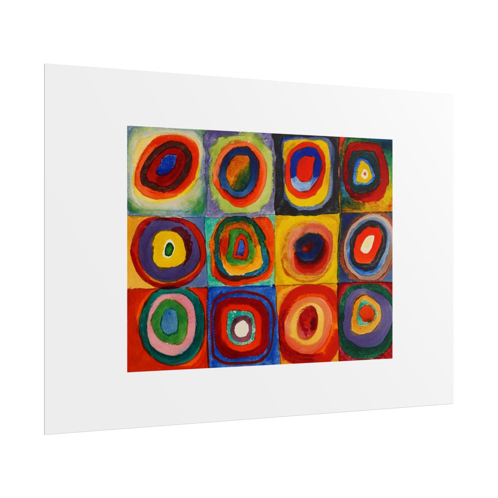Colour Study, Squares with Concentric Circles by Vassily Kandinsky Wall Art Print