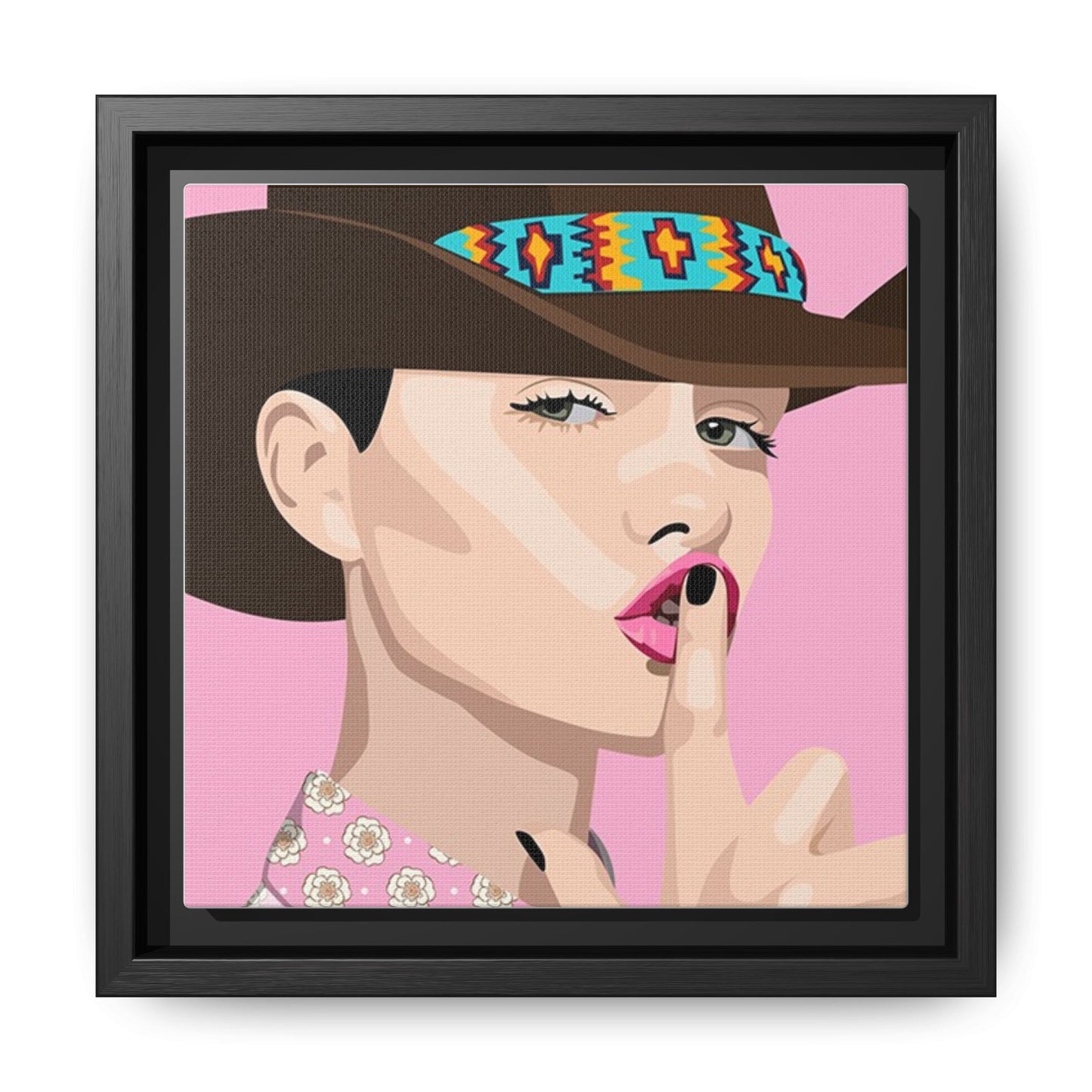 Vivid 63 by Orit Fuchs Matte Framed Canvas Wall Art