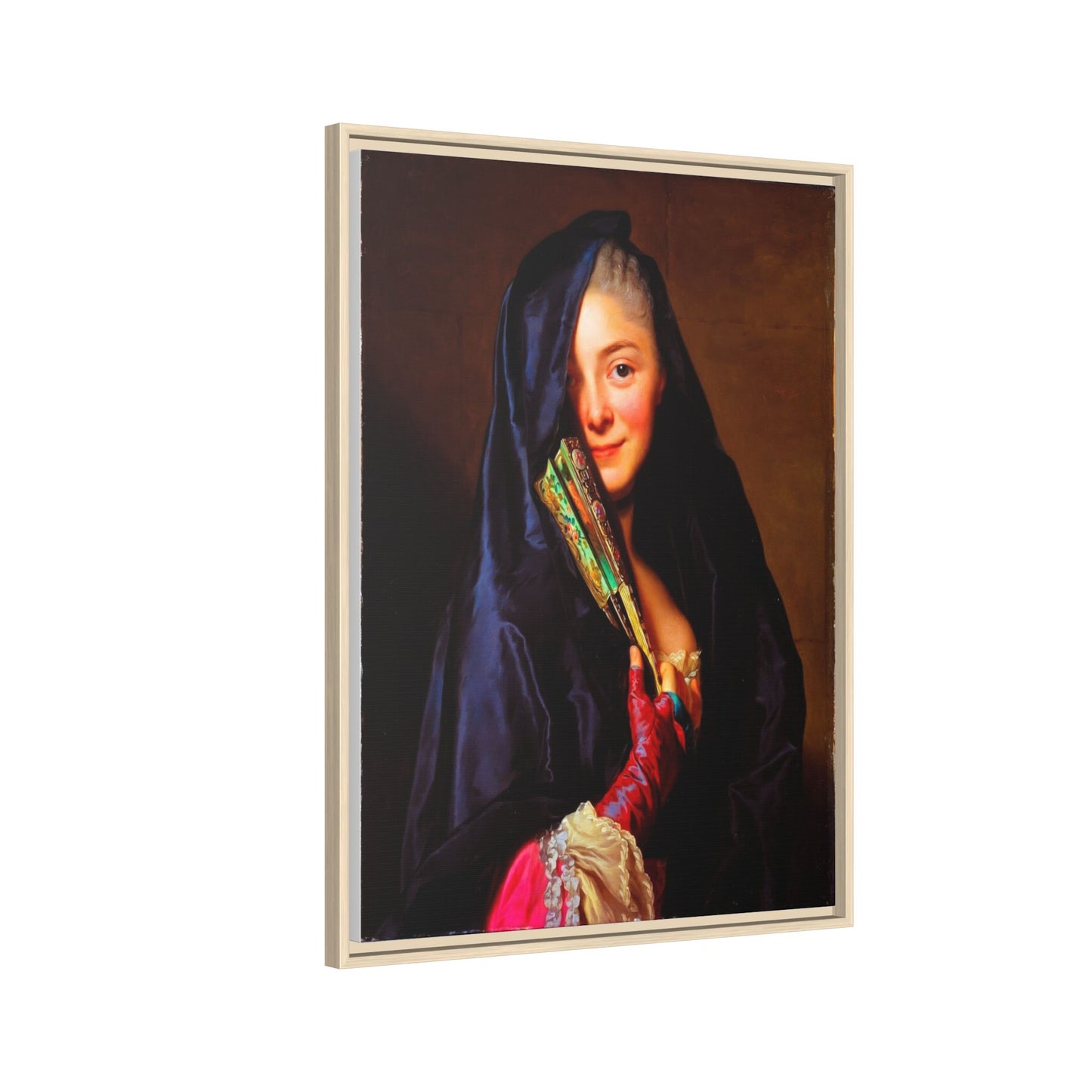 Framed Matte Canvas Wall Art — Classical Portrait Print