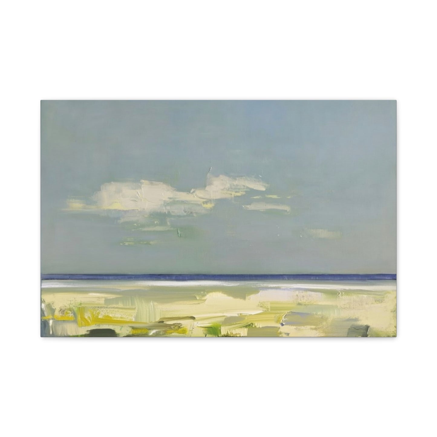 Coastal Breeze Abstract Canvas - Matte Stretched Wall Art