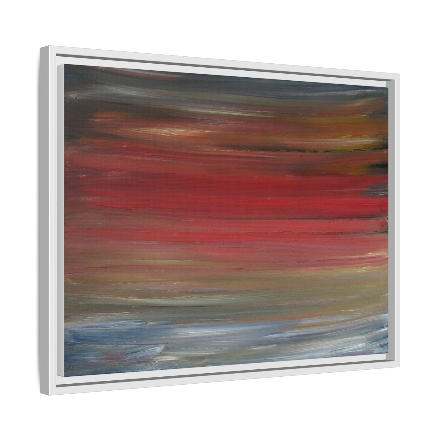 Misty morning by Norman Barrett Framed Matte Canvas Wall Art