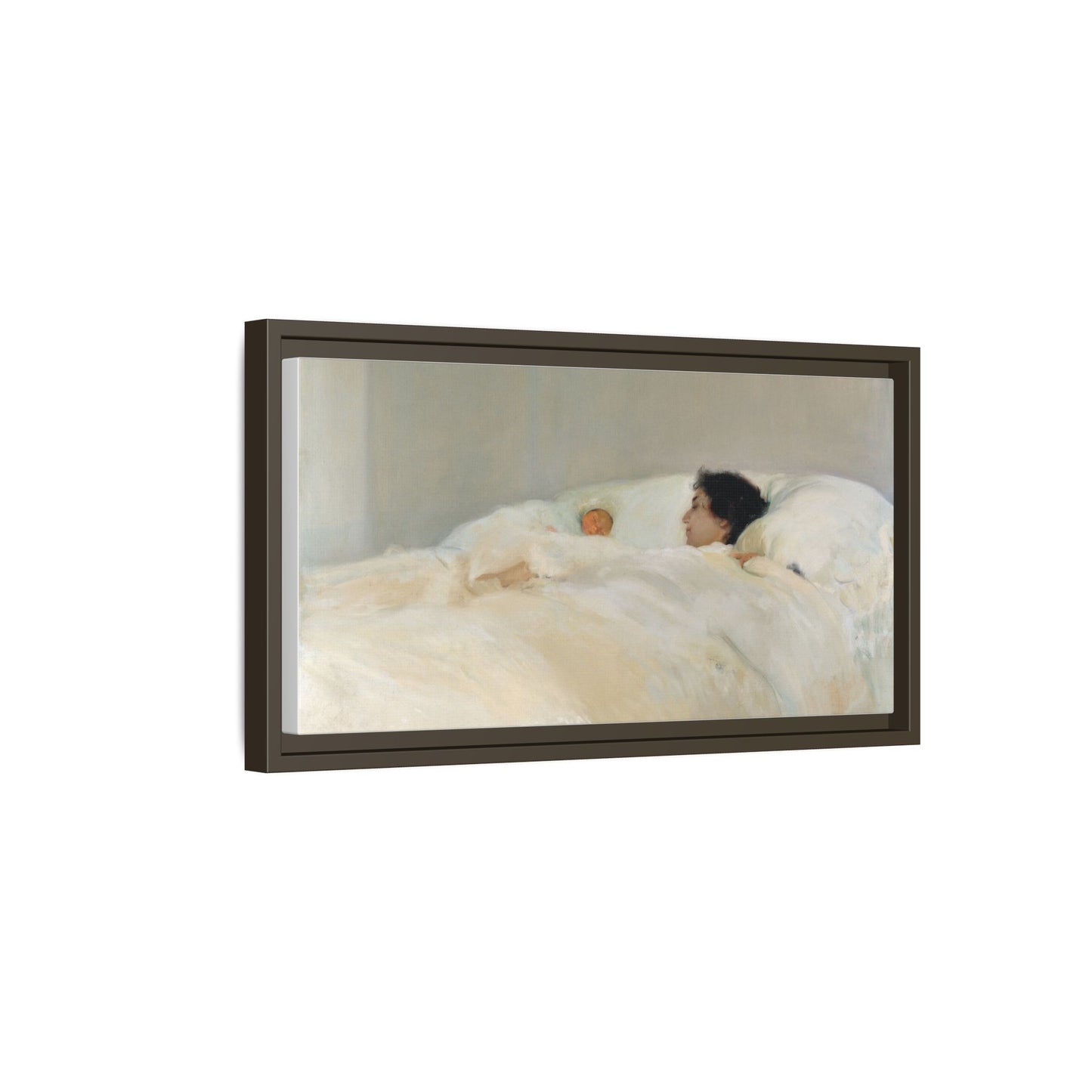 Mother by Joaquin Sorolla y Bastida Framed Matte Canvas Wall Art Print