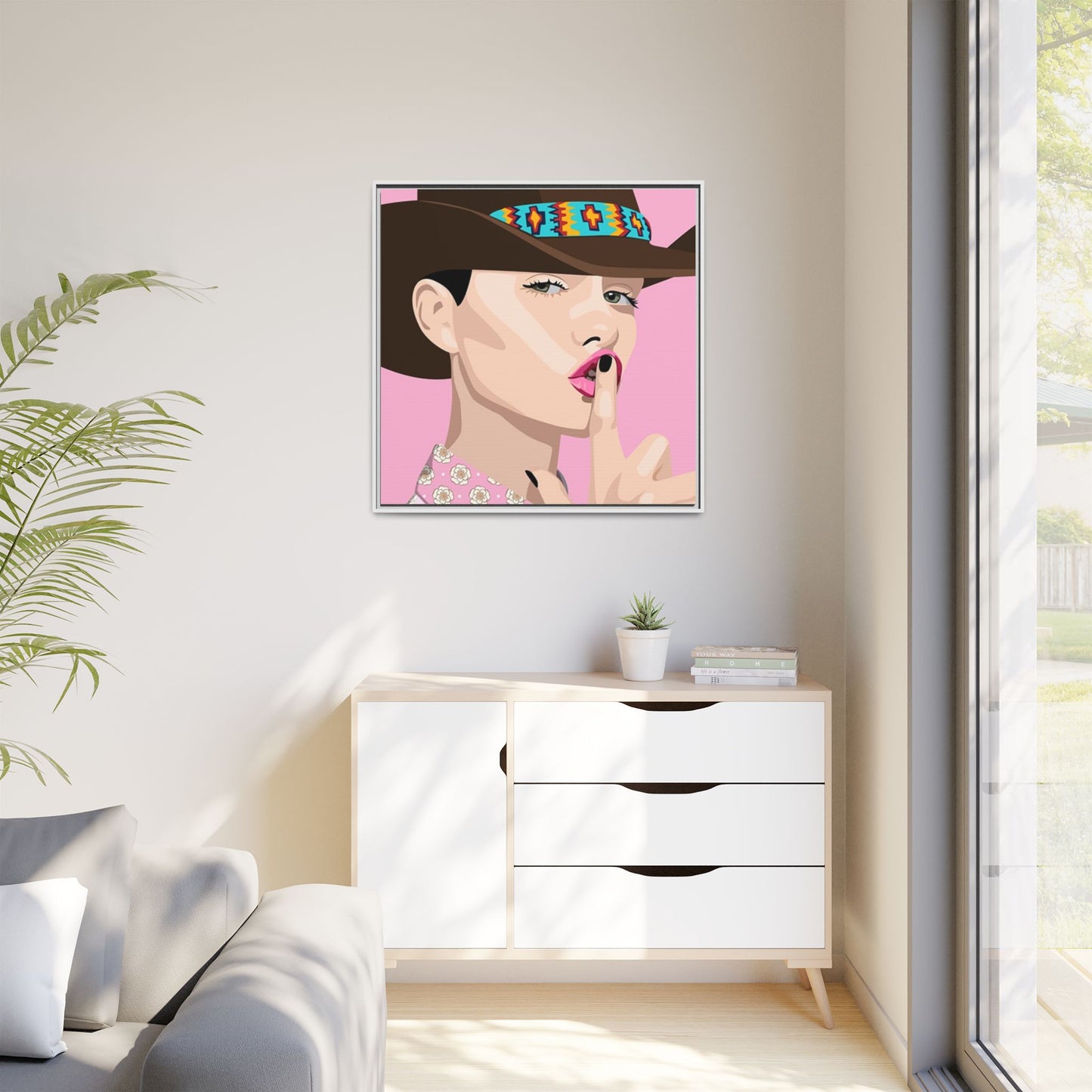 Vivid 63 by Orit Fuchs Matte Framed Canvas Wall Art