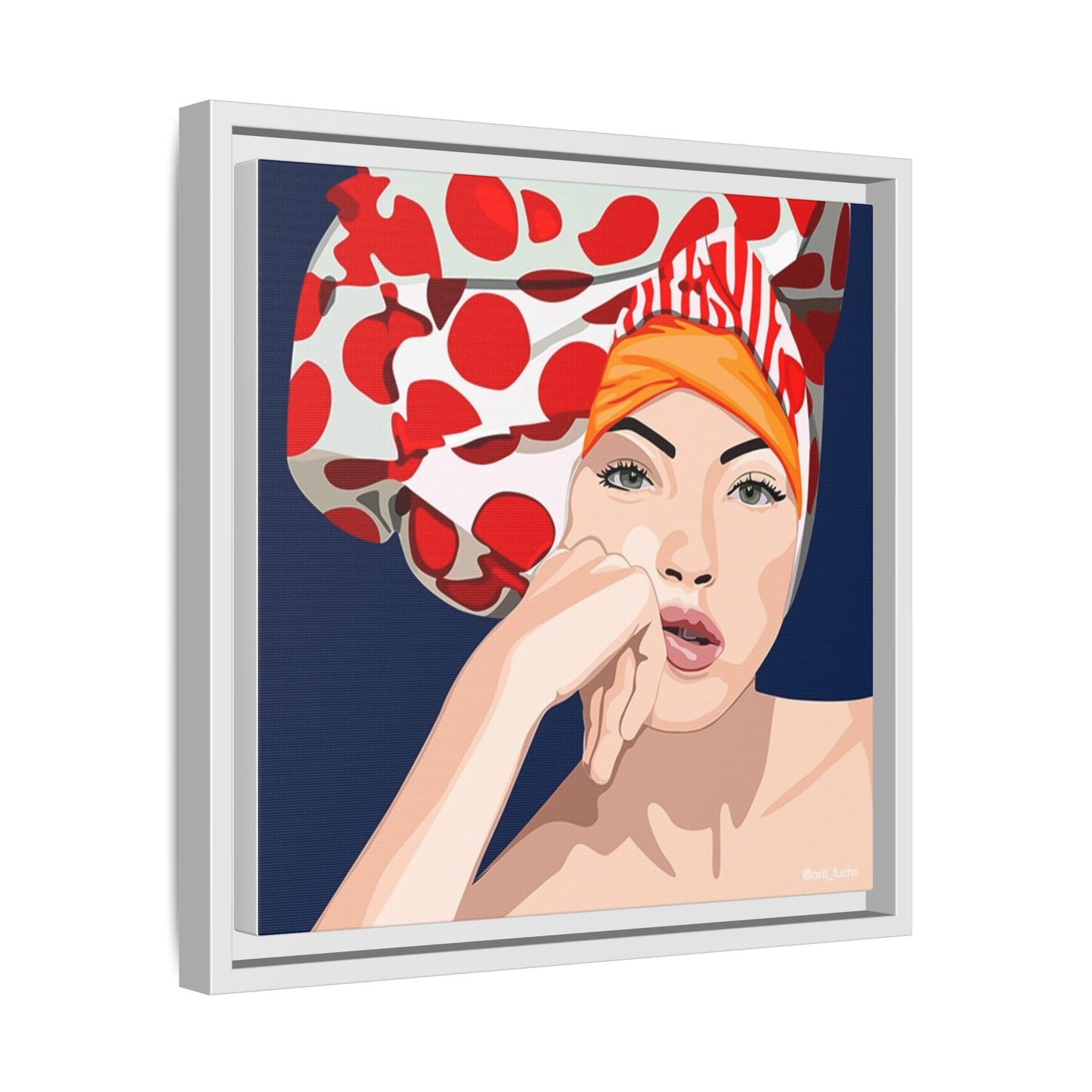 Vivid 20 by Orit Fuchs Pop Art Matte Canvas Framed Wall Art Print