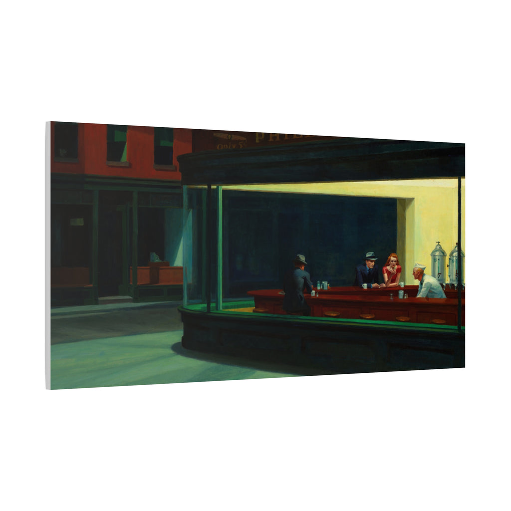 Nighthawks by Edward Hopper Matte Stretched Canvas Wall Art Print