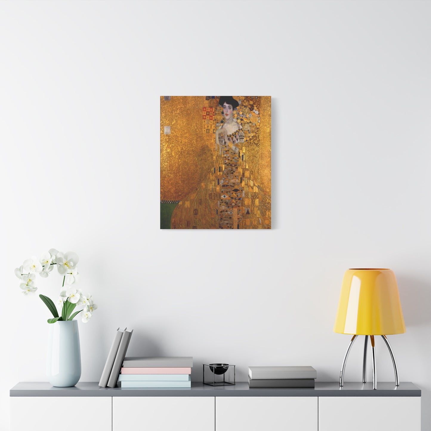 Adele Bloch-Bauer by Gustav Klimt Matte Canvas Wall Art Print