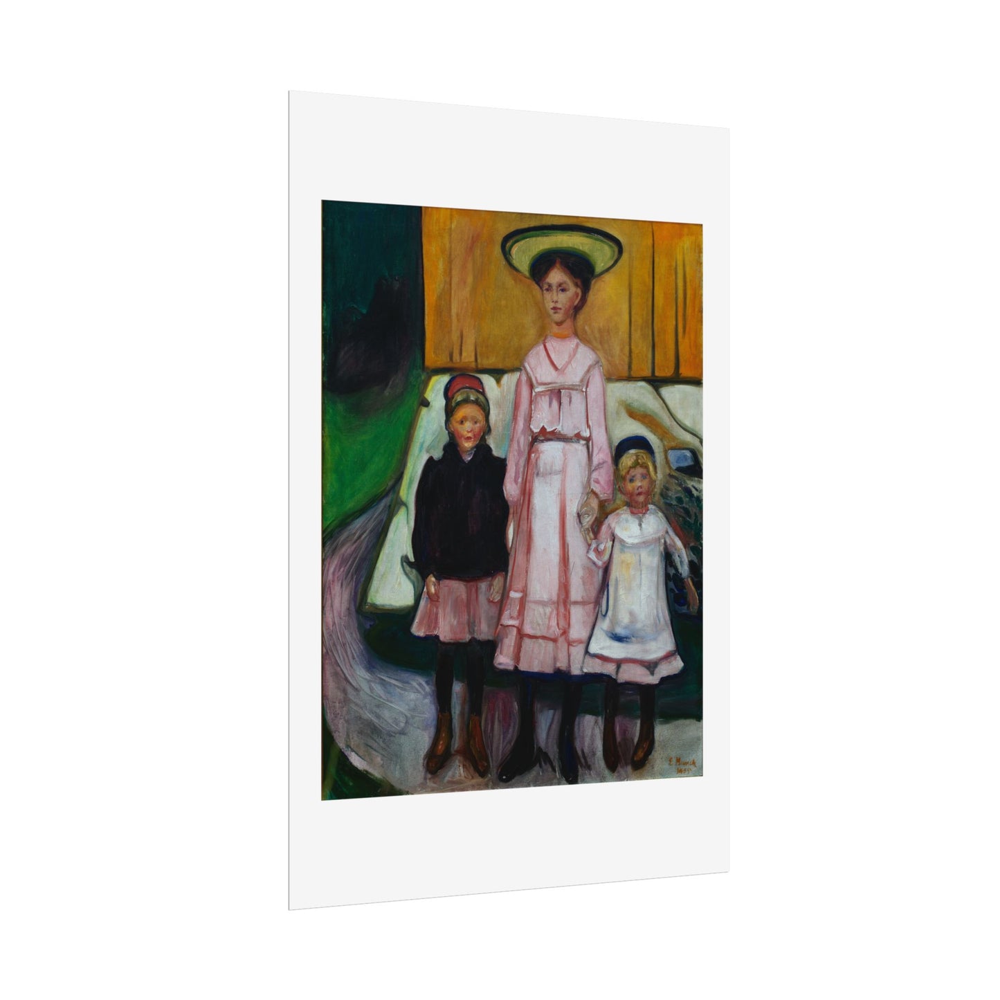Three Children Thielska by Edvard Munch Wall Art Print