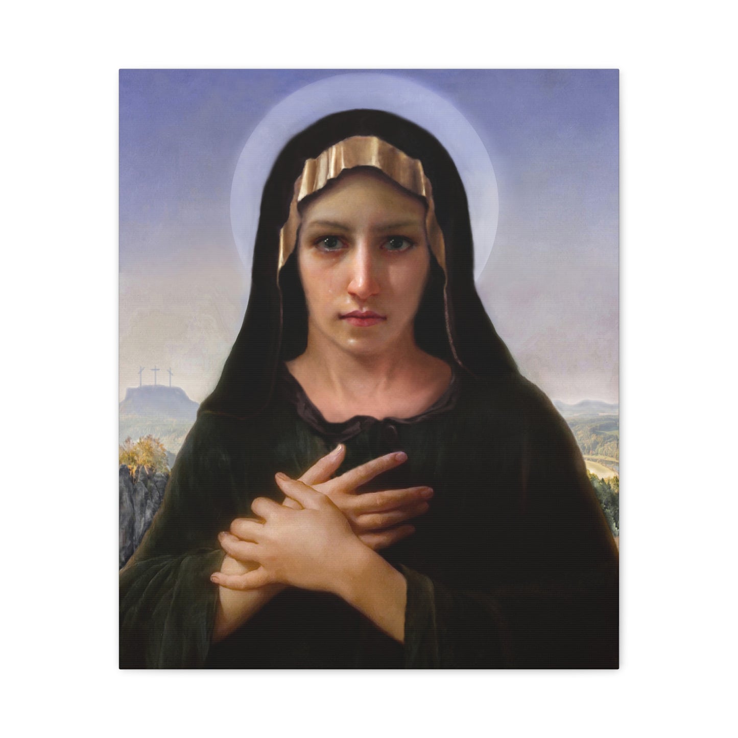 Virgo Solitudinis by William Adolphe Bouguereau Matte Canvas Print Wall Art