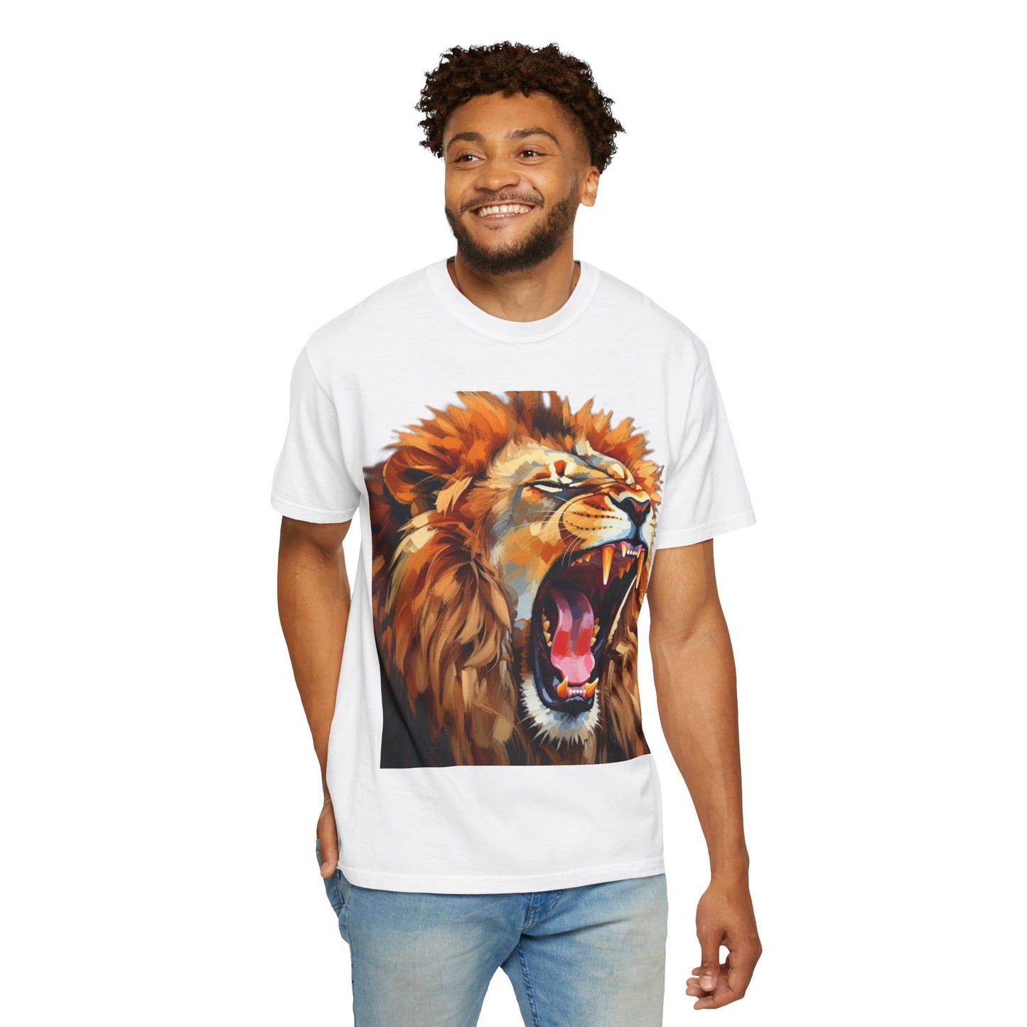 Roaring Lion T-Shirt Bold Wildlife Graphic Tee