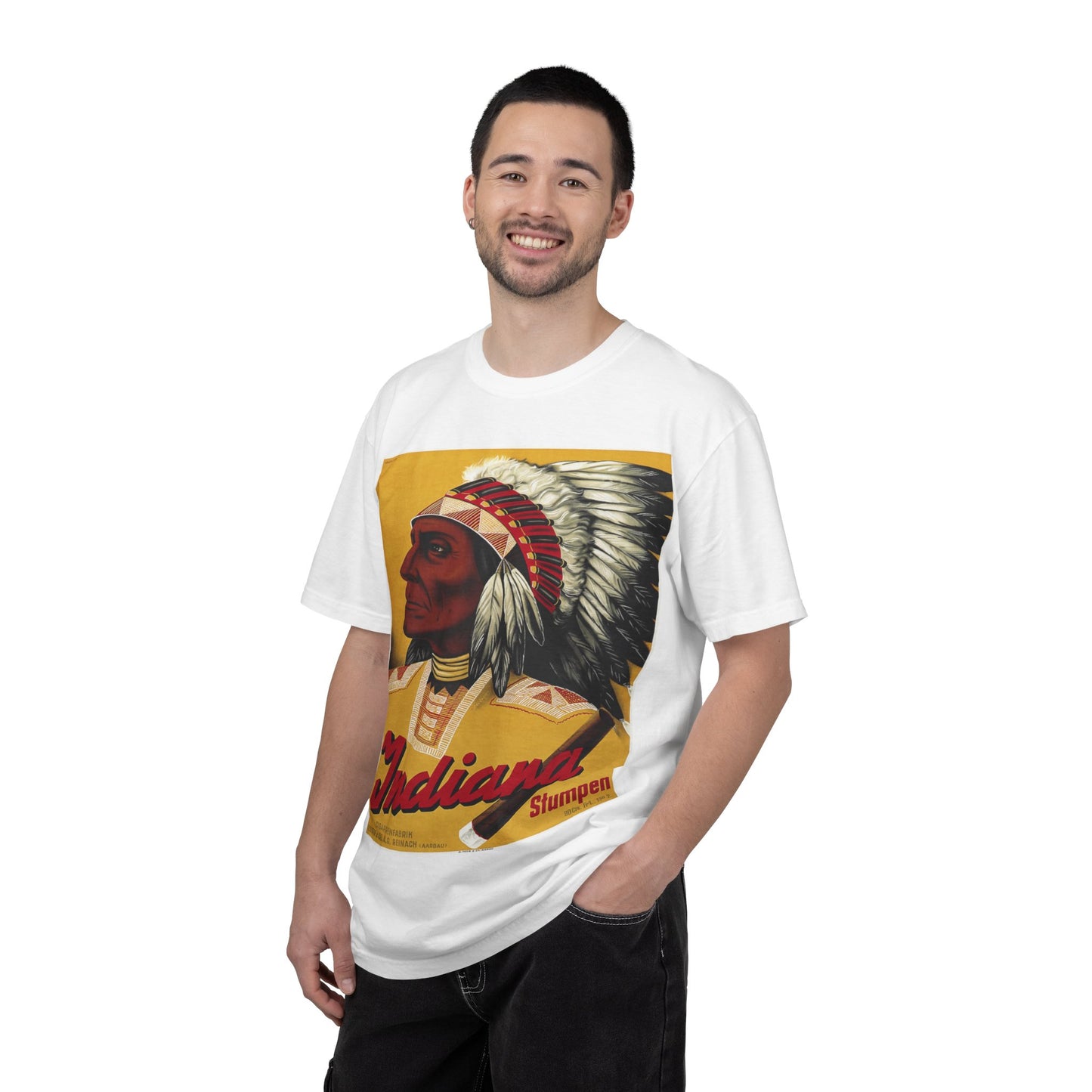 T-Shirt — Retro 'Indiana' Native Chief Vintage Poster Design