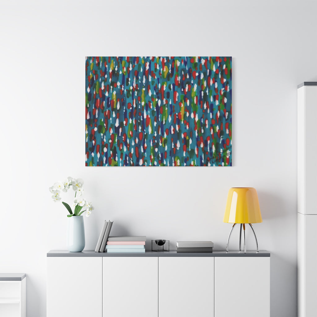 Colours Of The Soul Reflecting On Water by Ariel Chavarro Avila Matte Canvas Wall Art