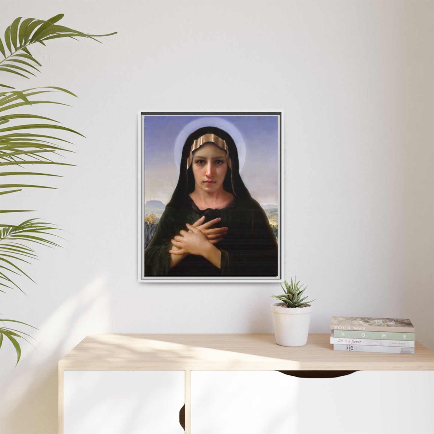 Virgo Solitudinis by William Adolphe Bouguereau Framed Matte Canvas Print