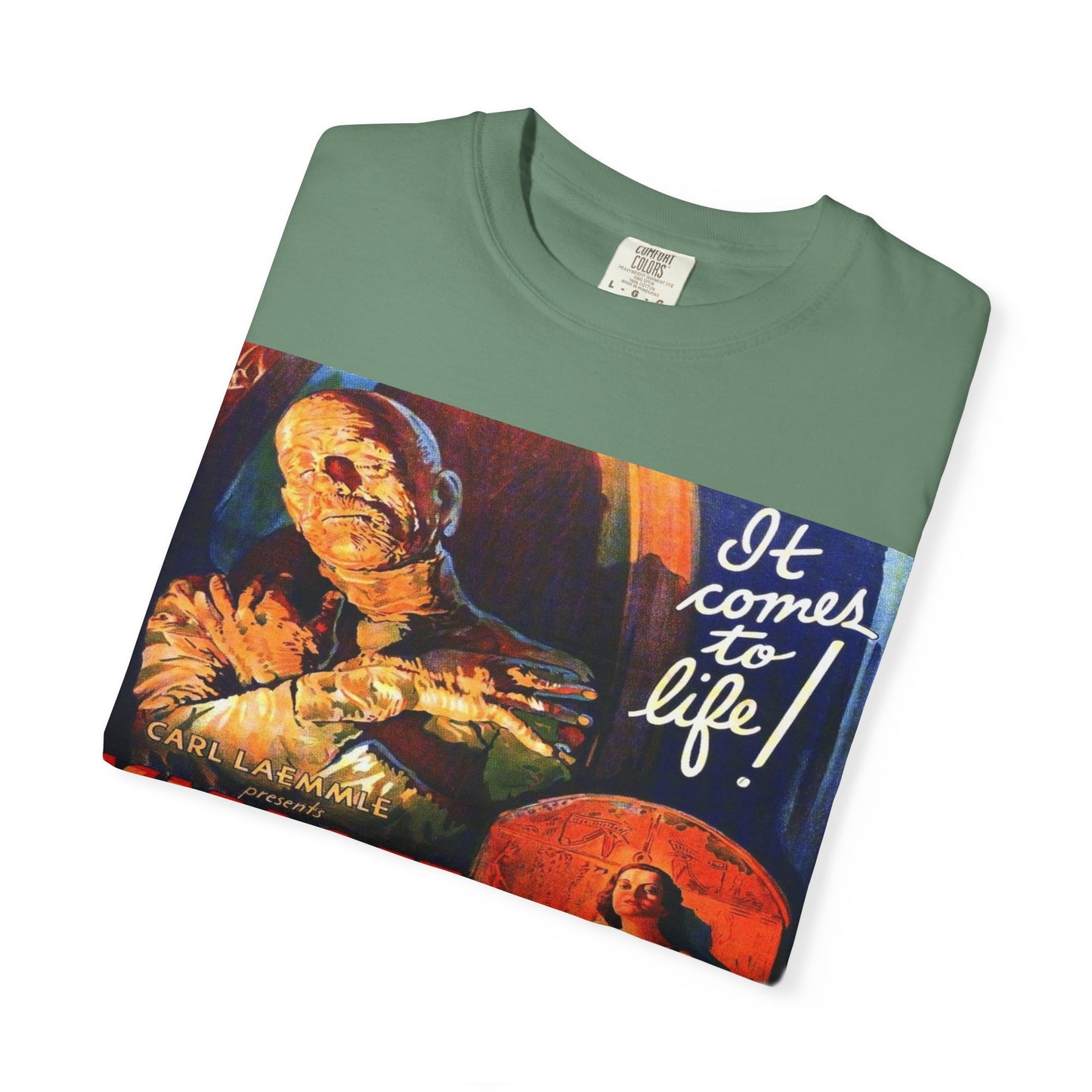 Mummy Movie Poster T‑Shirt — Vintage Karloff Horror Graphic Tee