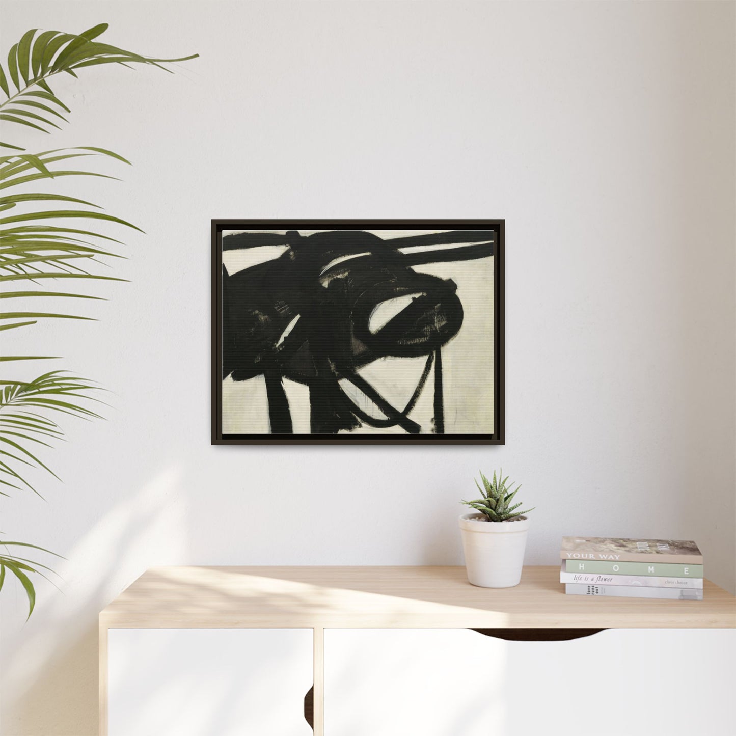 Chief by Franz Kline Abstract Matte Canvas Framed Wall Art
