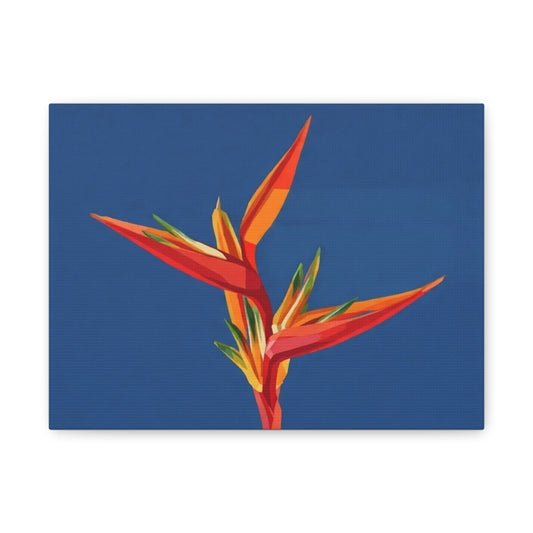 Bird of Paradise Floral Canvas Print — Matte Stretched Wall Art
