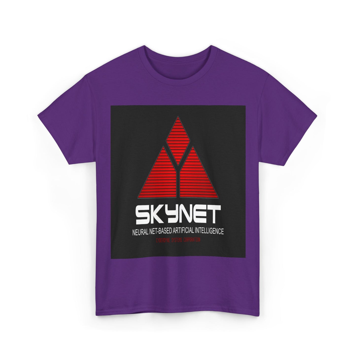 Skynet Logo Tee — Retro Red AI Graphic T-Shirt