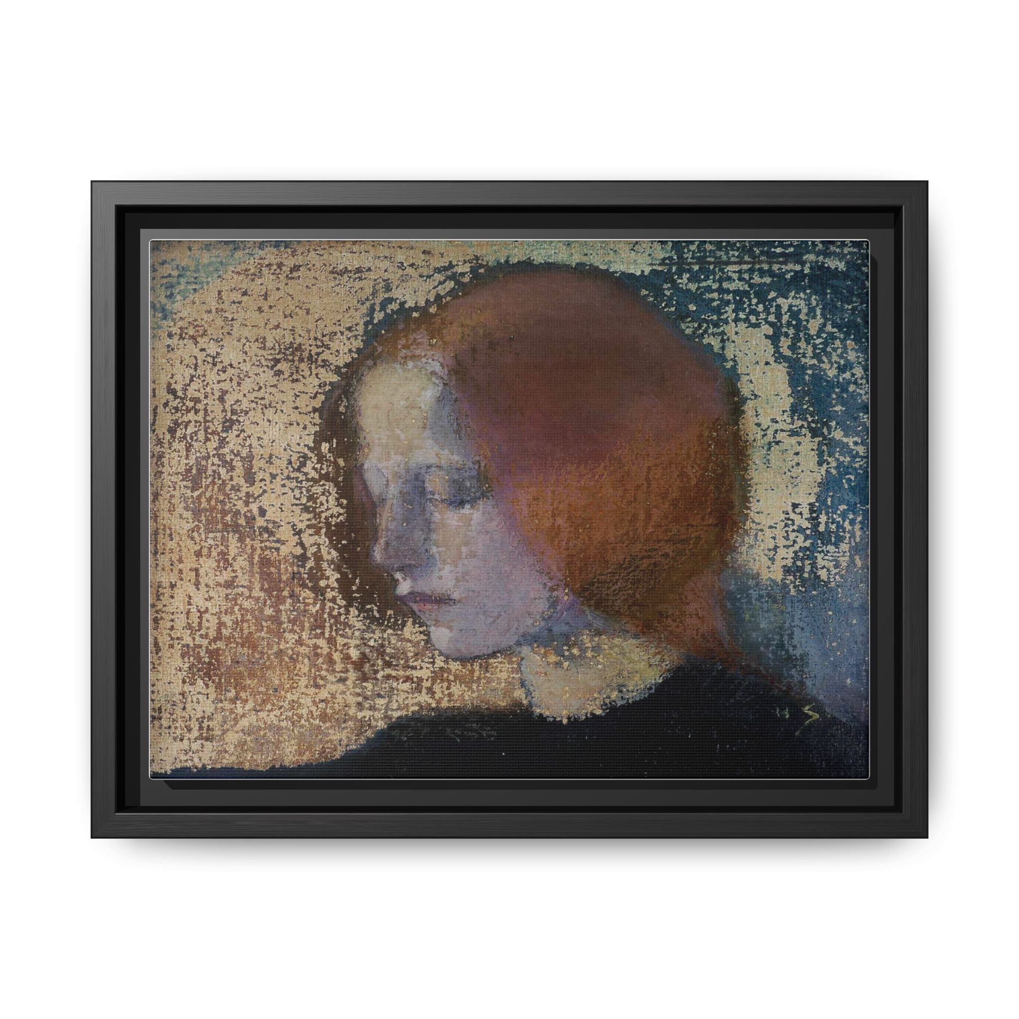 Fragment by Helena Schjerfbeck Framed Matte Canvas Art Print