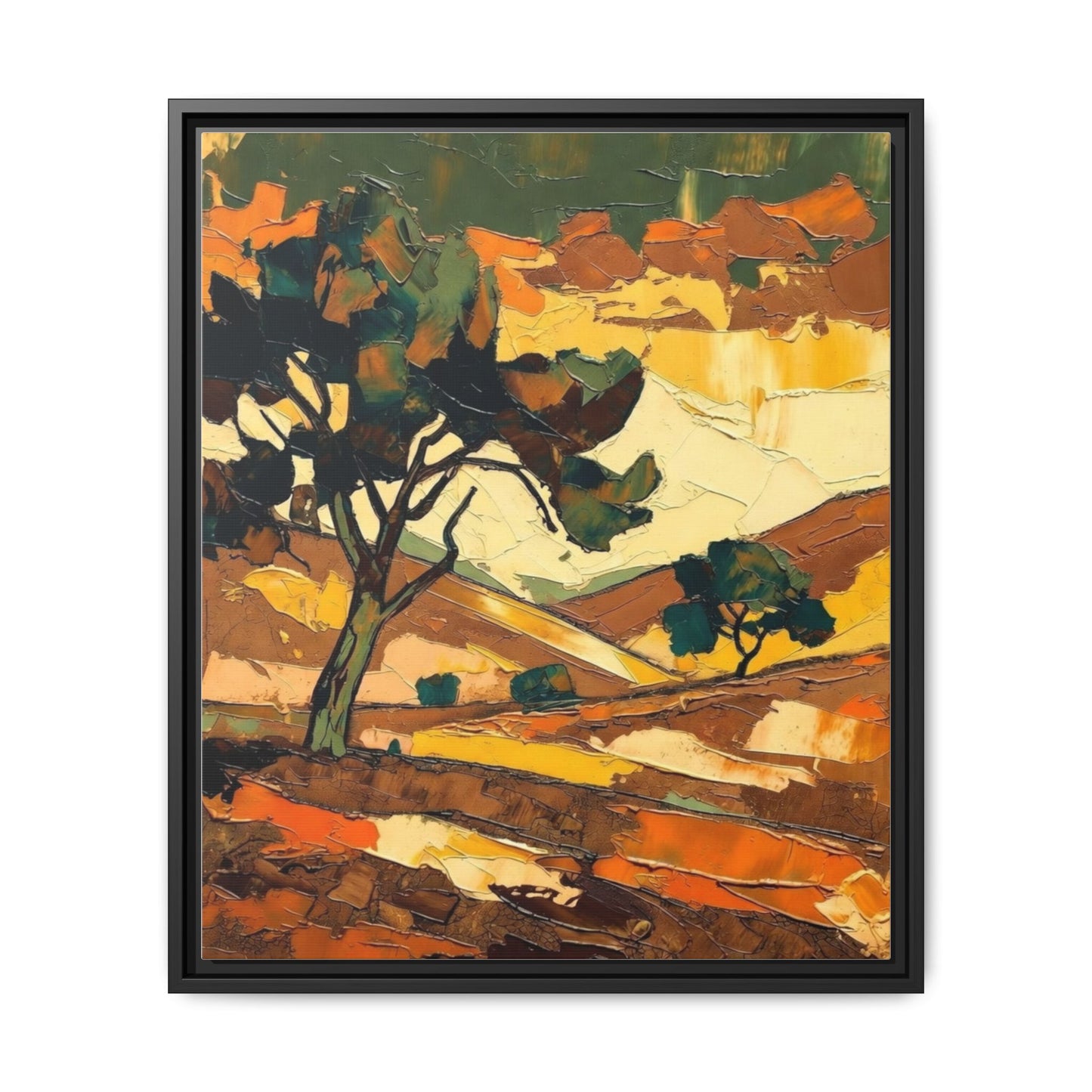 Framed Matte Canvas Landscape Art Print