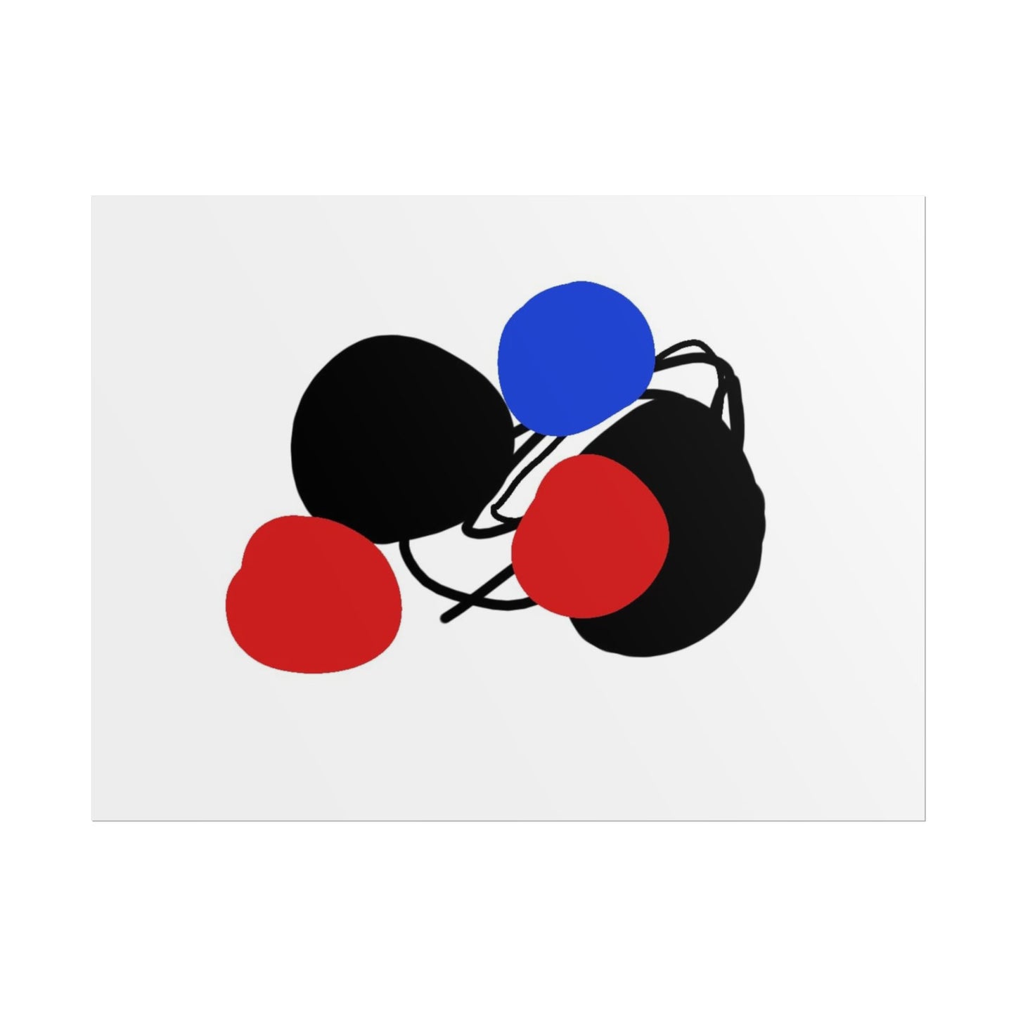Blue dot by Norman Barrett Wall Art Print
