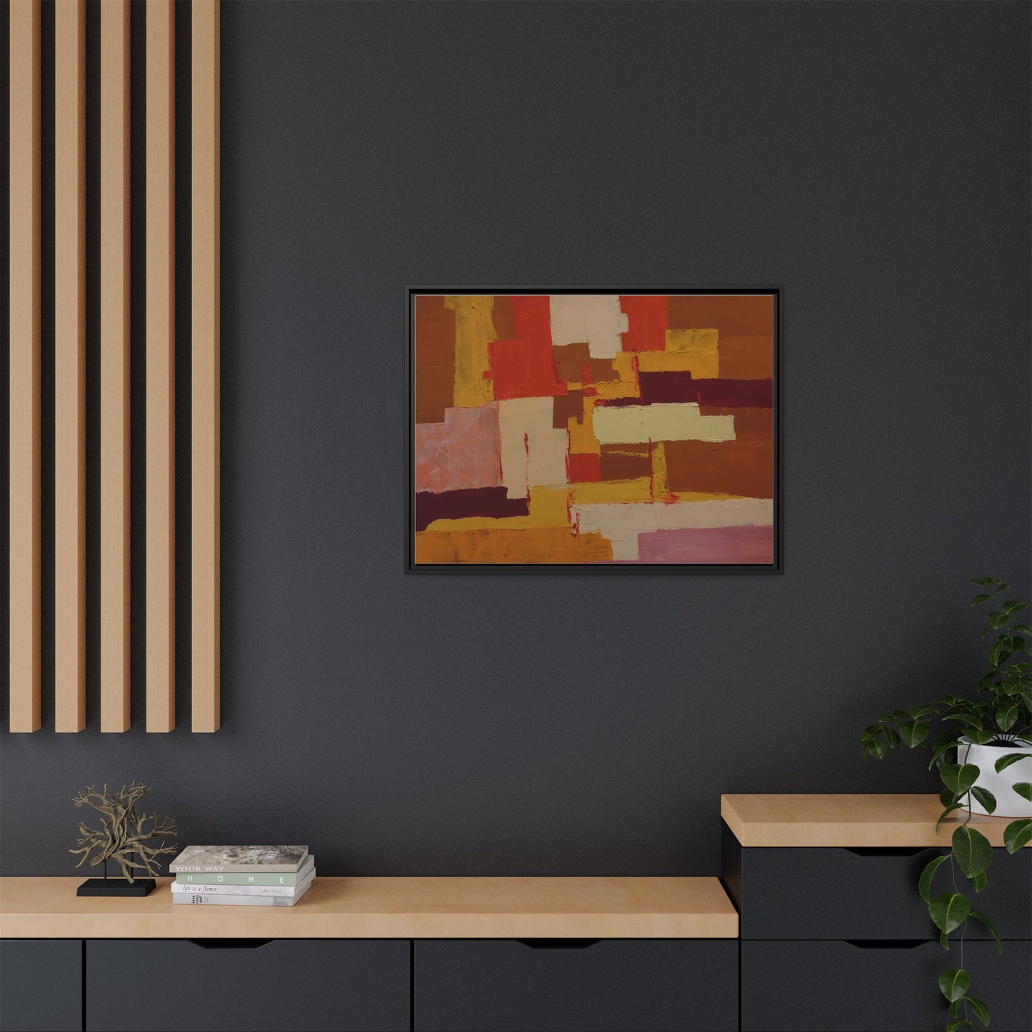 Tableau Confusion by Nicolae Calancea Framed Canvas Wall Art Print