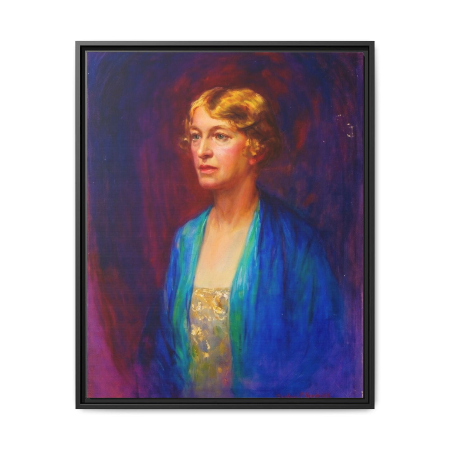 Matte Canvas Portrait , Framed (Multi-color)