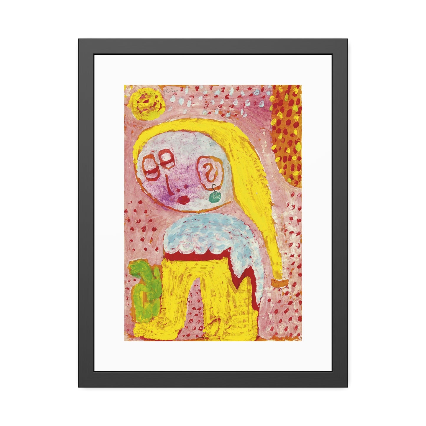 Magdalena vor der Bekehrung by Paul Klee Framed Abstract Wall Art Print