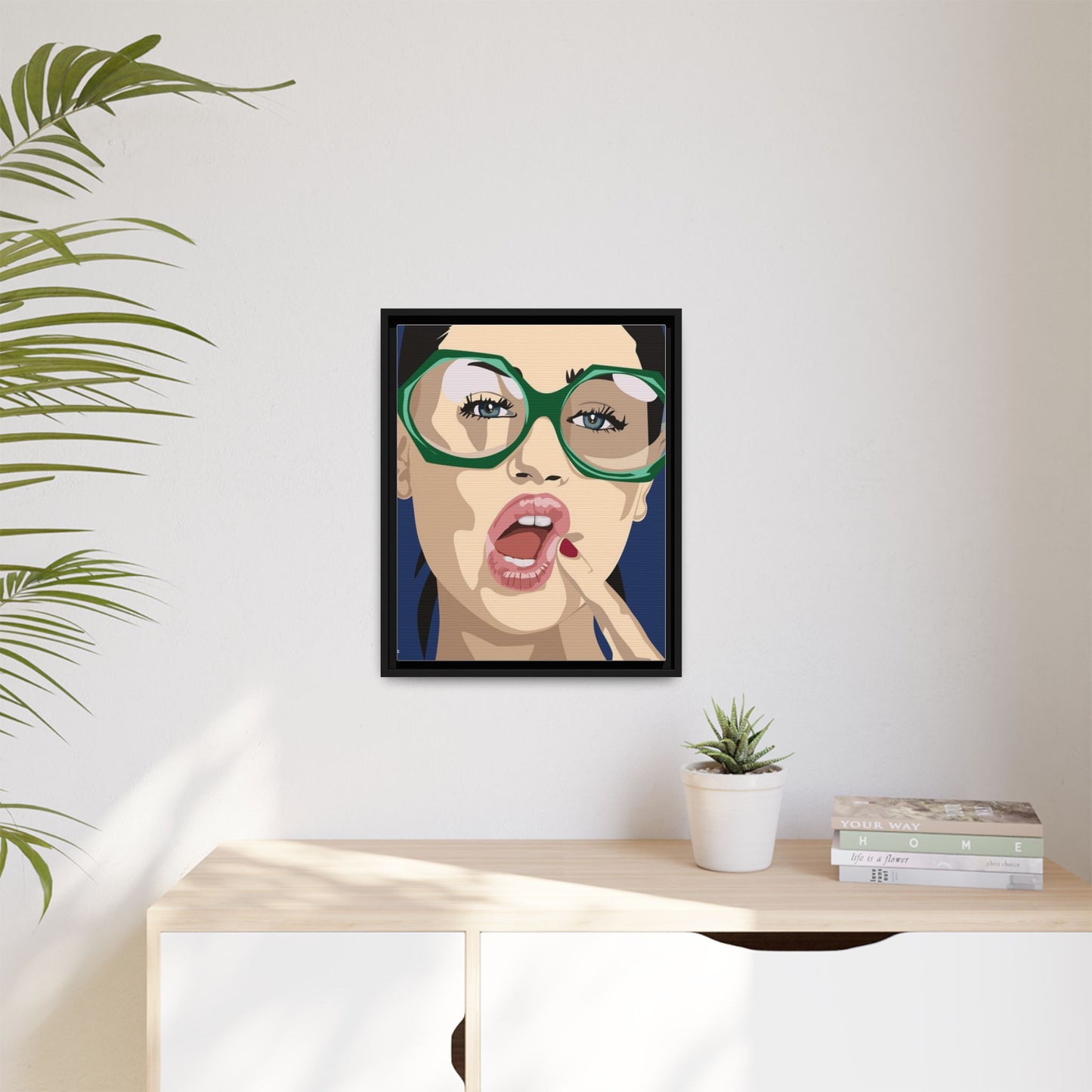 Vivid 2 by Orit Fuchs Matte Canvas Framed Wall Art