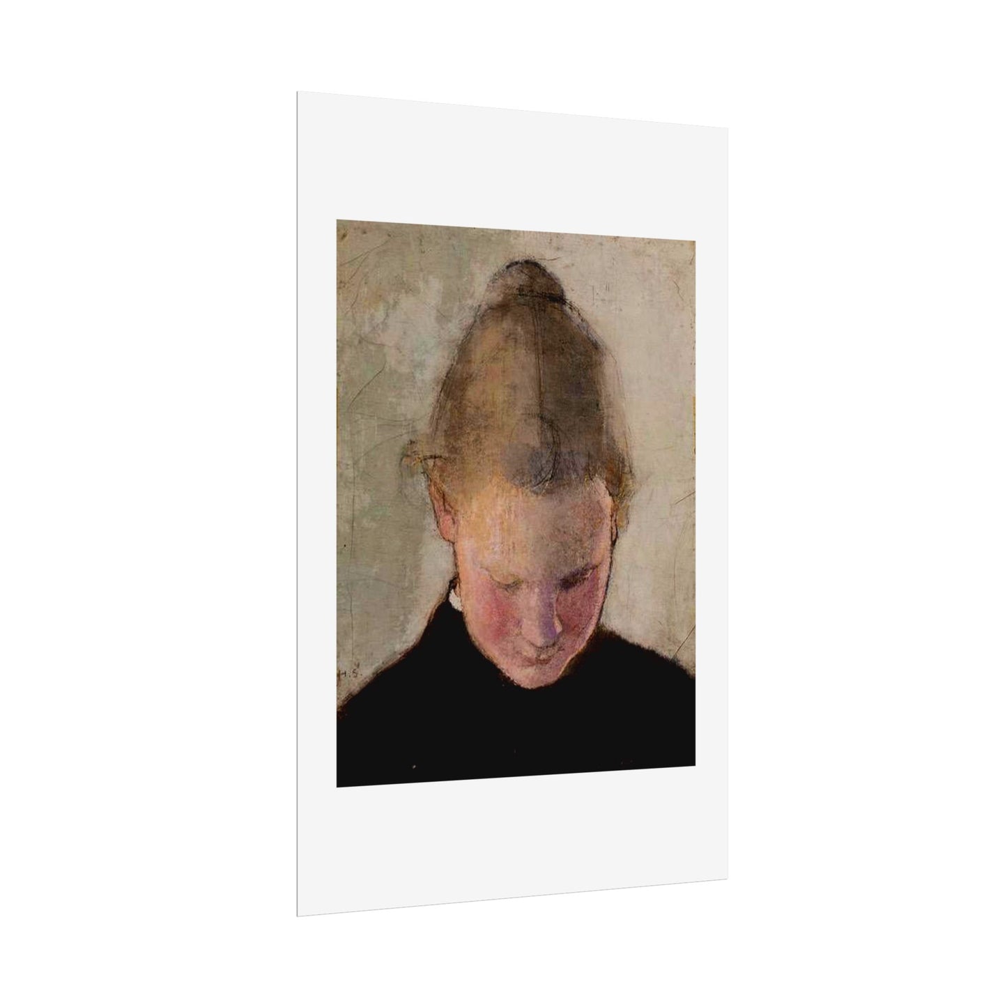 Lukeva tytto by Helena Schjerfbeck Wall Art Print