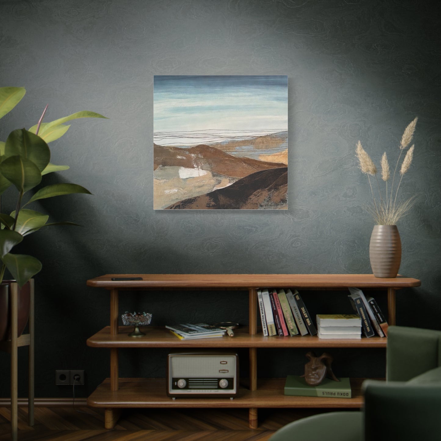 Abstract Landscape Matte Canvas Wall Art — Stretched 1.25"