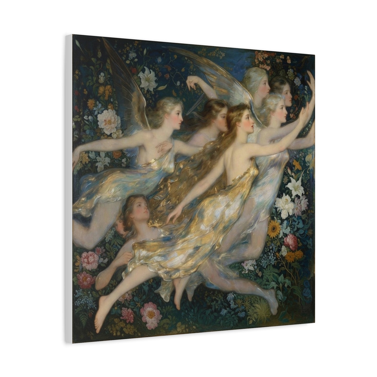 Vintage Fairy Dance Matte Canvas Wall Art