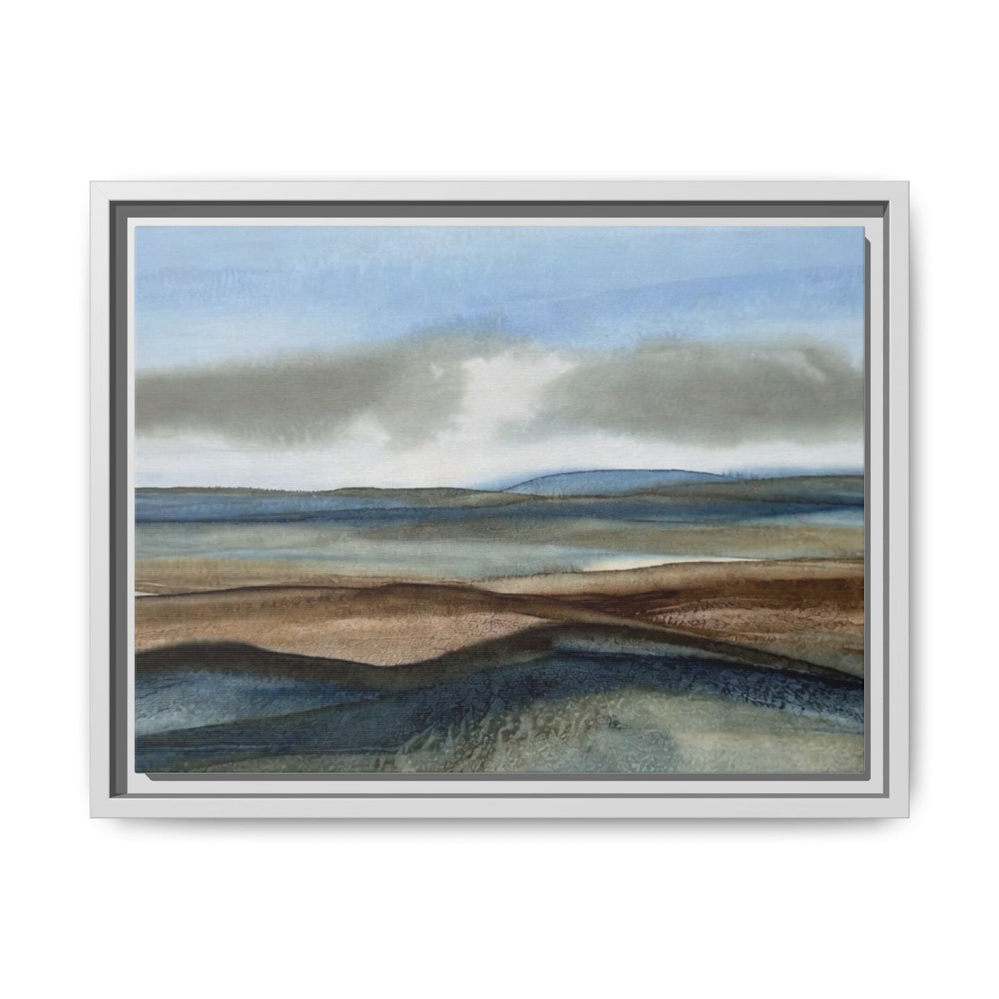 Matte Canvas Landscape, Framed (Multi-color)