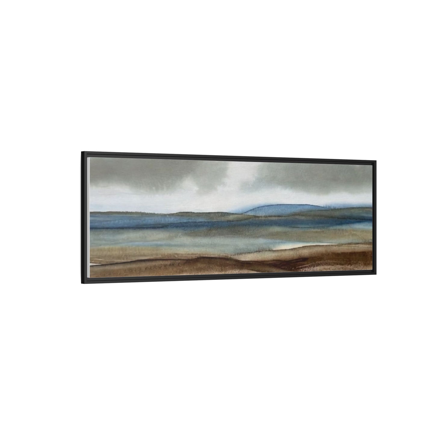 Matte Canvas Landscape, Framed (Multi-color)