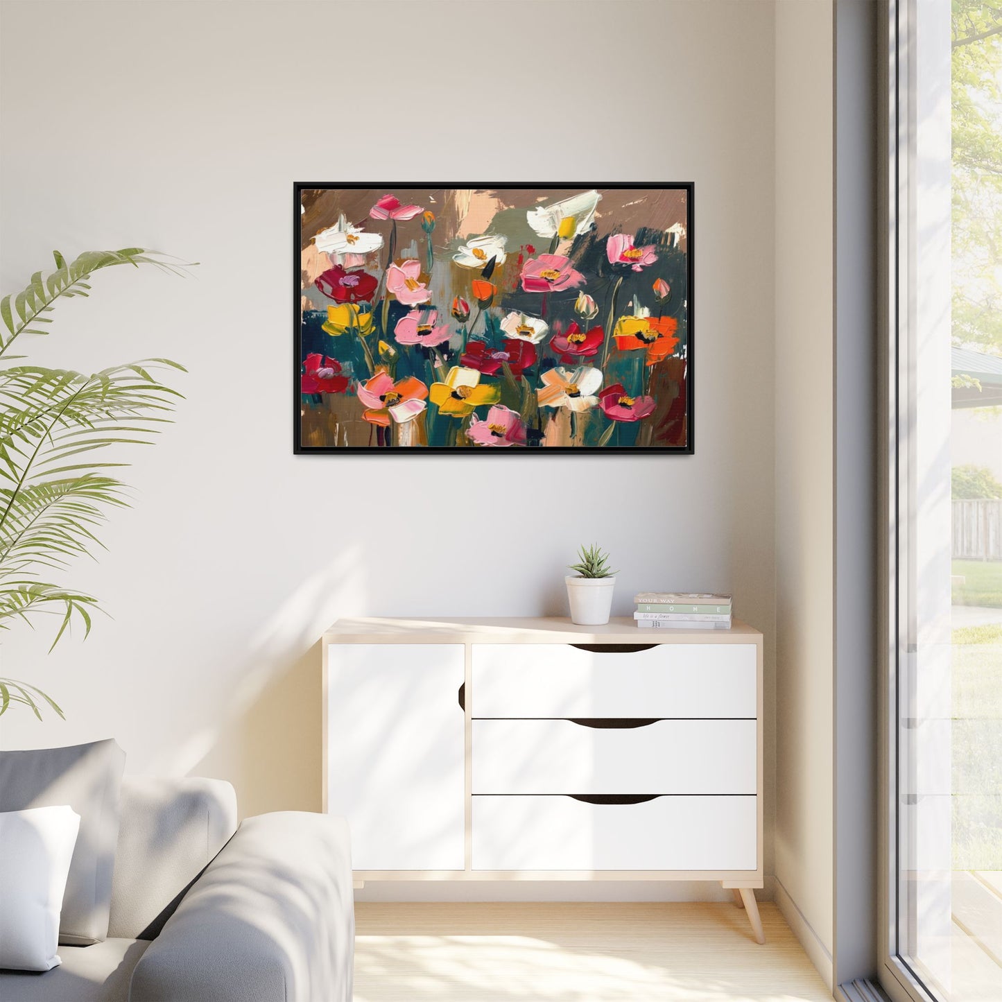 Matte Canvas, Framed (Multi-color)