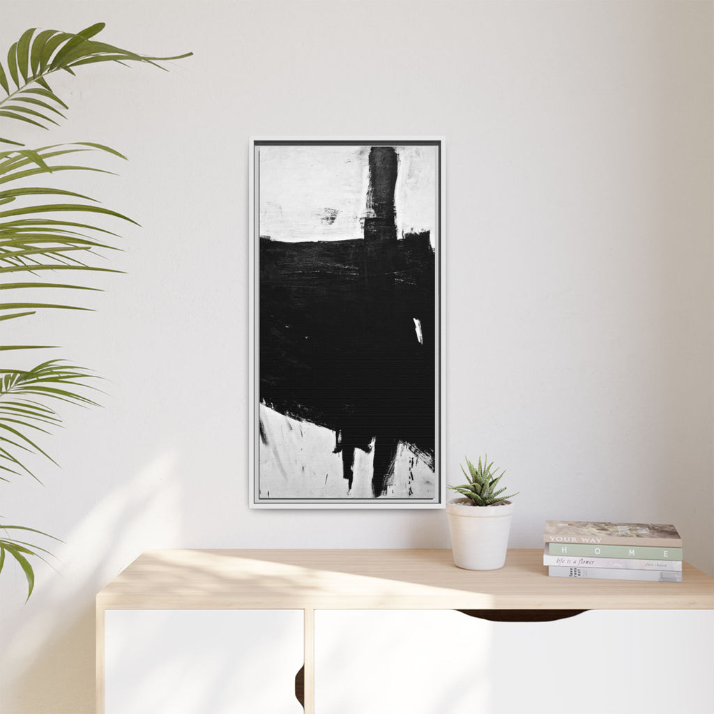 Sabra by Franz Kline Abstract Matte Canvas Framed Wall Art Print
