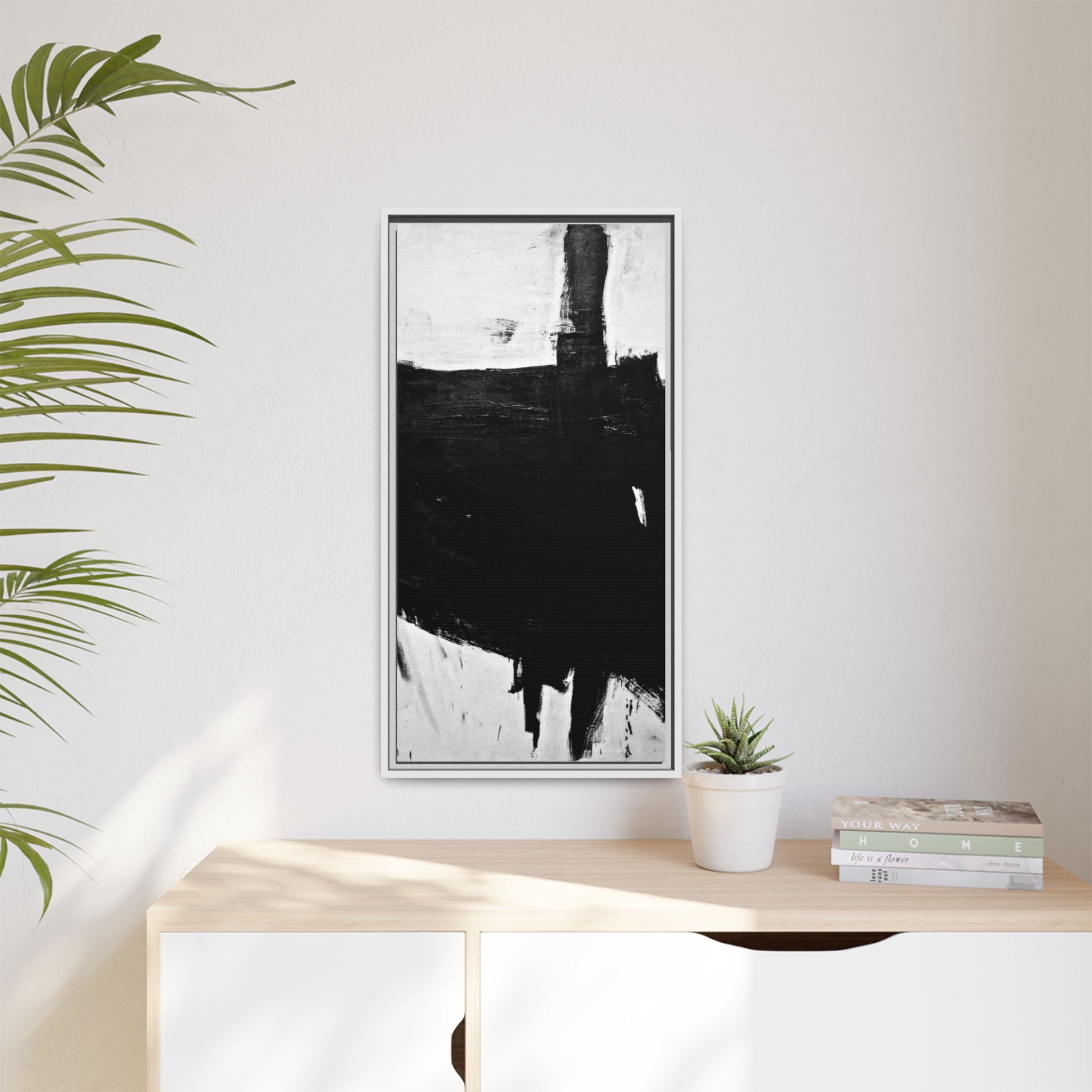 Sabra by Franz Kline Abstract Matte Canvas Framed Wall Art Print