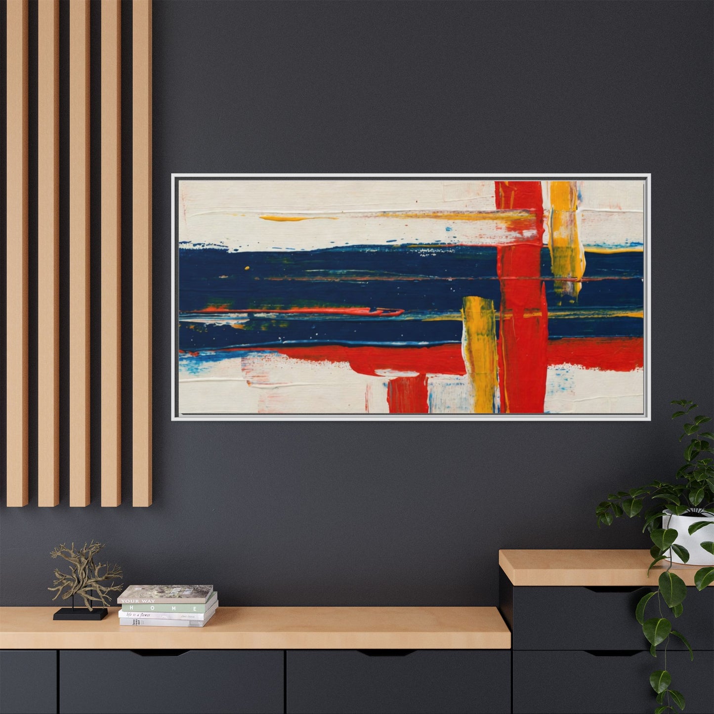 Matte Canvas, Framed (Multi-color)