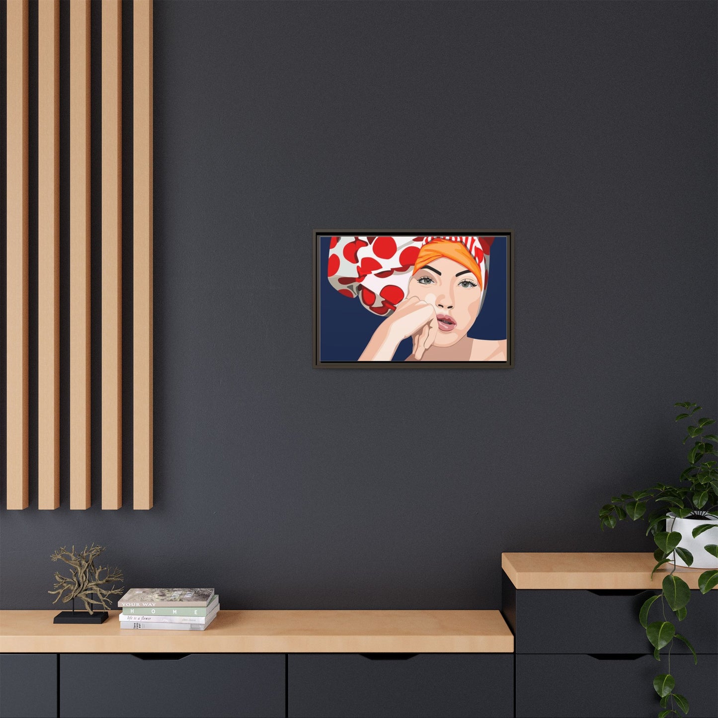 Vivid 20 by Orit Fuchs Pop Art Matte Canvas Framed Wall Art Print